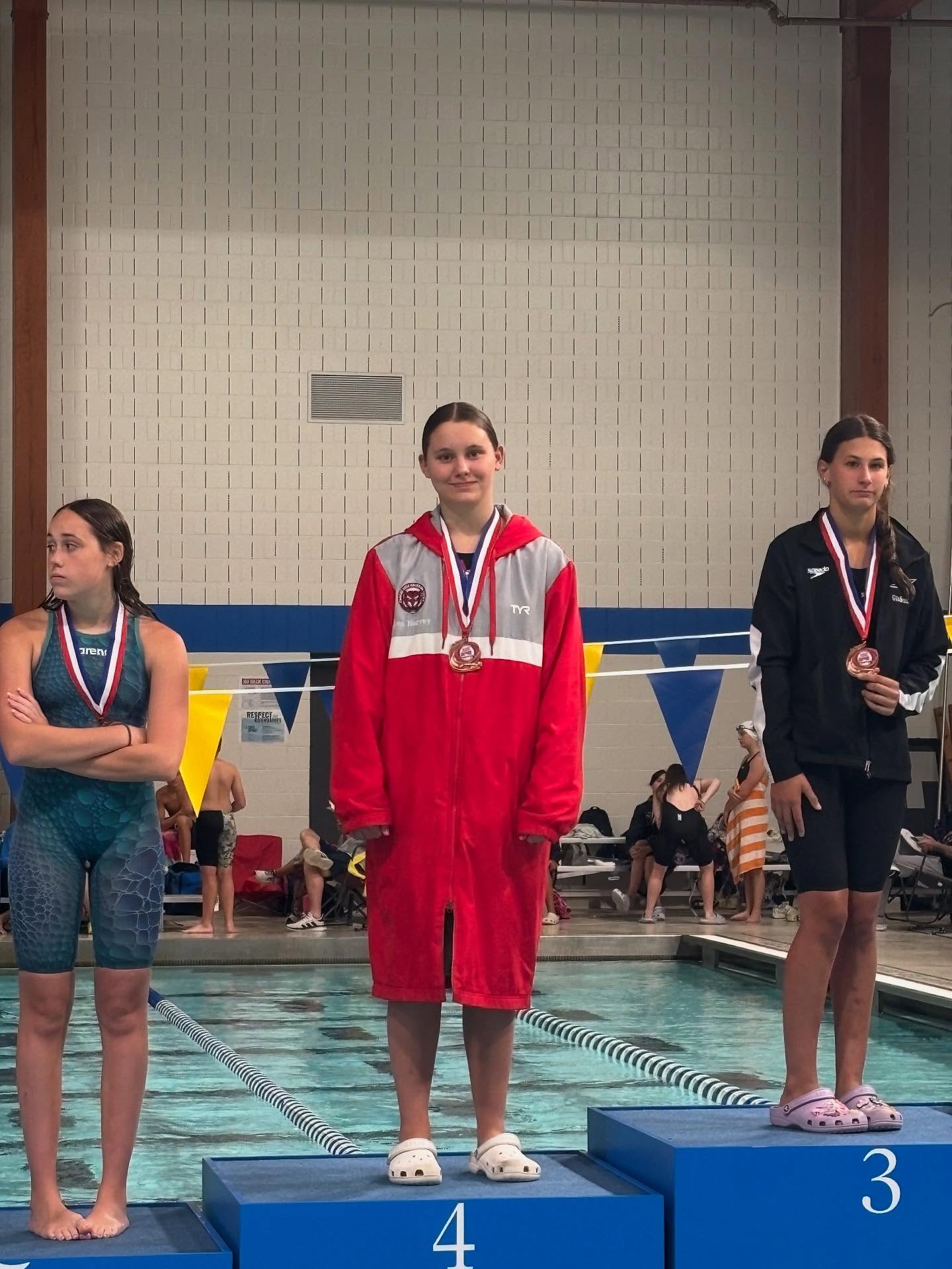 ISI Summer Central Divisional Championships:
Girls 14&U 200 IM:
Ava Harvey - 4th Place
Ella Riley - 6th Place
Boys 14&U 200 IM:
Jayden Paull - 3rd Place
Joshua Lim - 6th Place