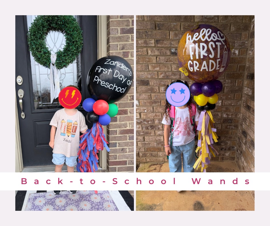 📚✨ Back-to-School Wands ✨📚
School might be back in full swing, but I’m still not over how cute these custom balloon wands turned out! 🎈
They’re perfect for:
✅ First day photo ops
✅ School spirit days
✅ Teacher gifts
✅ Milestone moments all year long
Each one is fully customizable! Any color, theme, or grade level!
DM to book!!
#huntsville #huntsvillealabama #huntsvilleballoons #balloondecor #balloonart #balloonwand #backtoschool