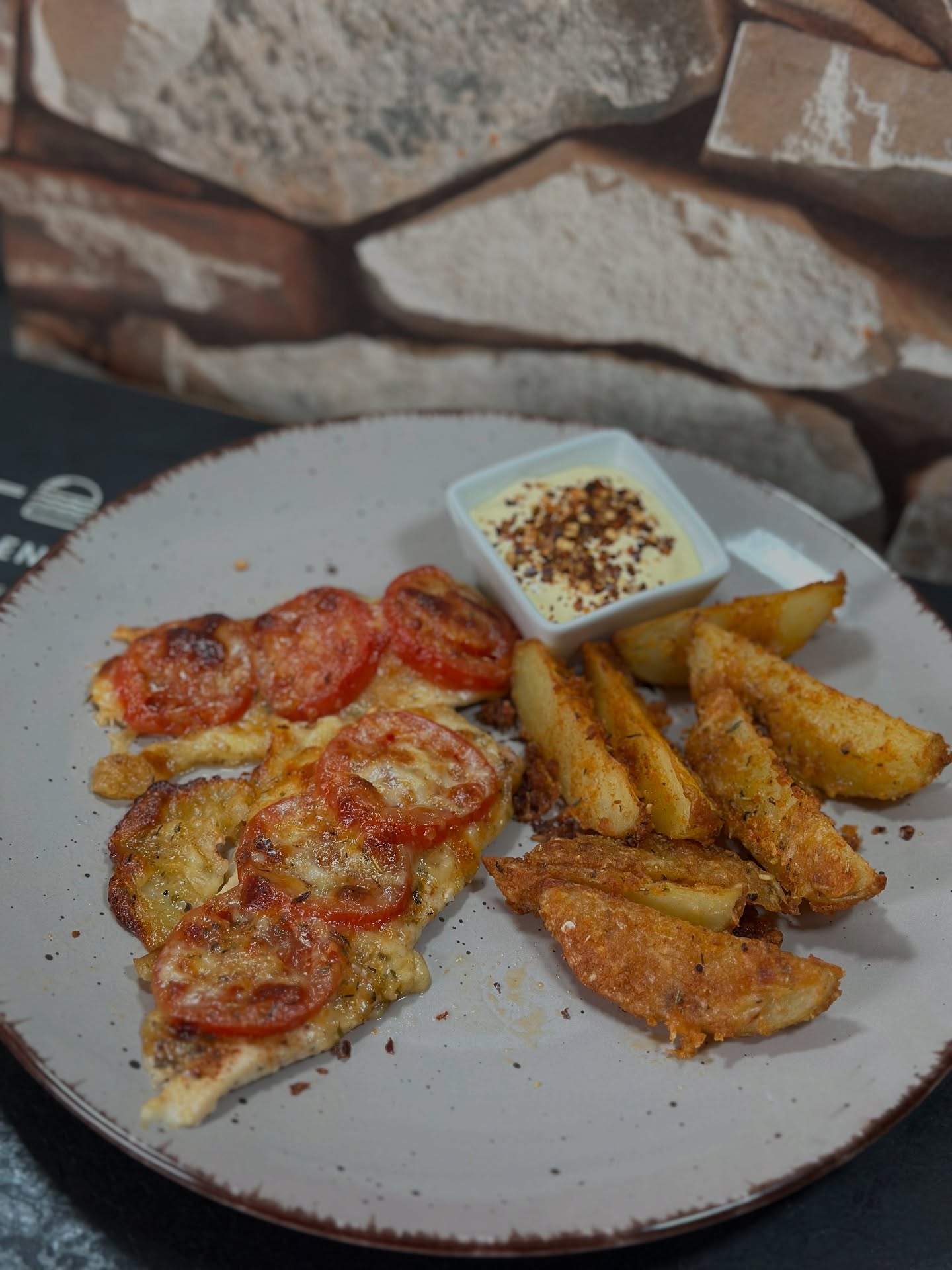 Tomate Mozarella Hühnchen mit Parmesankartoffeln, dazu gibt es einen Sambal Dip.
#schnell #einfach #lecker
Die Kartoffeln haben wir nach @steffen_henssler schnelle Nummer Rezept gemacht.
Können wir nur empfehlen.
Zutaten Tomate Mozzarella Hühnchen:
Hühnchenbrust
Tomaten
Mozzarella
Gewürzmischung so leicht mediterran, ich mische immer selber - gerne fragen
Zutaten Parmesankartoffeln:
Kartoffeln
Olivenöl
Knoblauch
Maisstärke
Gewürze in Richtung italienische Kräuter - auch hier wieder selbstgemacht - gerne fragen
Parmesan - frisch gerieben
Paniermehl
@matthias81krause
#mazensbbq #geniessen #frischeküche #hühnchenbrust #tomatemozzarella
#leckeressen #parmesankartoffeln