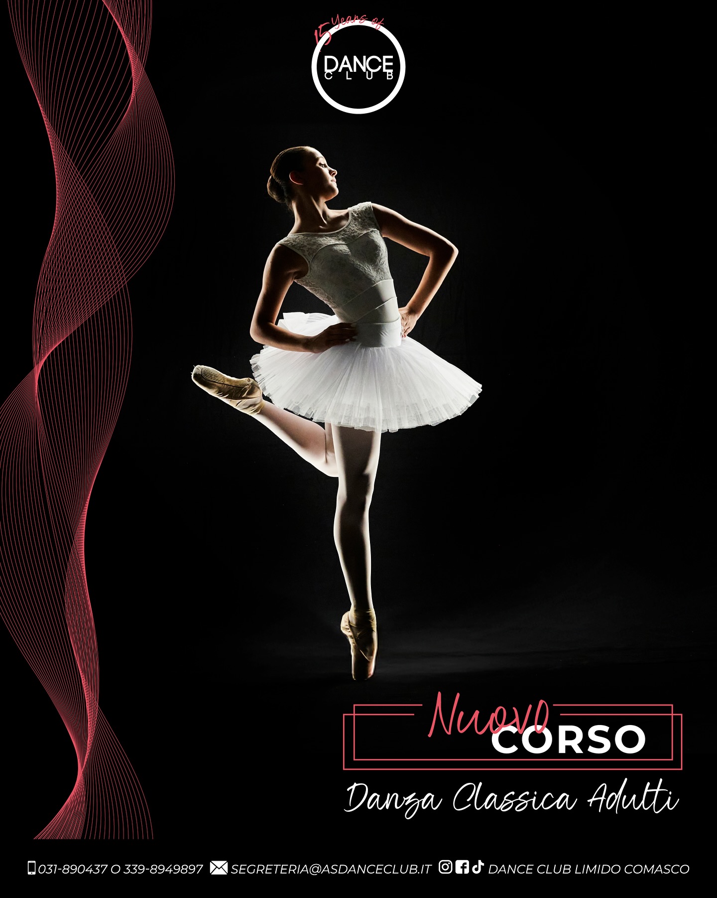 Indossa le scarpette e vieni a scoprire la bellezza senza tempo della danza classica…🩰
Non importa se sei un principiante assoluto o se hai già qualche esperienza, il nostro corso è progettato per accogliere tutti i livelli. La danza classica non è solo per bambini – è un’arte che puoi iniziare a qualsiasi età!
Ecco perché dovresti unirti a noi:
• Migliora la tua postura e flessibilità
• Riduci lo stress e aumenta la tua energia
• Diventa più consapevole del tuo corpo
• Migliora la memoria e la concentrazione
Contattaci via WhatsApp e prenota la tua lezione di prova gratuita, non è mai troppo tardi per iniziare a danzare!
Pic: @estudio_paolovolonte