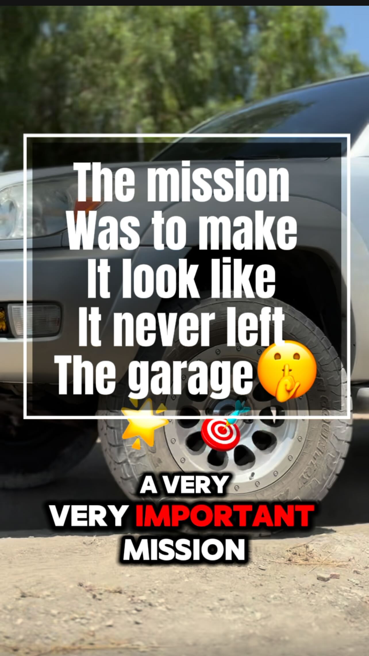 Mission: Make it disappear 🤫
My buddy sent me his location after a weekend of fun. 📍
The mission, should I choose to accept it: make his trail-worn rig look like it never even left the garage.
Challenge accepted. ✅
We’re talking mud in places I didn’t know existed, a full layer of Nevada dust on the inside, and the lingering scent of “epic adventure.” We brought our full mobile setup and got to work.
The result? A spotless, gleaming machine ready for the showroom... or the next trail. Who’s to say? 😉 Mission accomplished.
Ready to erase your weekend adventure? Tap the link in my bio to book your own mobile detail!
#MobileDetailing #AutoDetailing #CarTransformation #Offroad #4x4 #BeforeAndAfter #SatisfyingClean #CarCleaning #blacklistedautodetailing #DetailersOfInstagram #TruckDetailing #CarReels