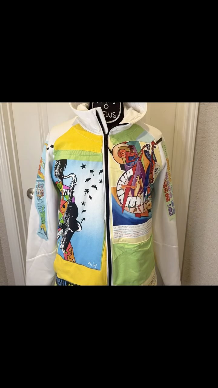 “A Time To Sew Custom Keepsake Creations”
💚🧵🪡For the LOVE of sewing💚🧵🪡
THE SEABREEZE JAZZ JACKET
Inspired by the @seabreezejazzfestival held annually in Panama City, Florida
My client wanted a custom jacket using his favorite T-shirts from the festival.
It’s not just a jacket— it’s a vibe, a memory, a moment in time!
#seabreezejazzfestival
🧵
✂️
🧵
✂️
🧵
#atimetosew #sewersgonnasew #diysewing #ilovetosew #sewcialists #sewingismytherapy #sewingisselfcare #sewingisfun #sewlife #ilovesewing #jukie #jukiesewing #jukielove #isew #sewersofinstagram #sewistsofinstagram