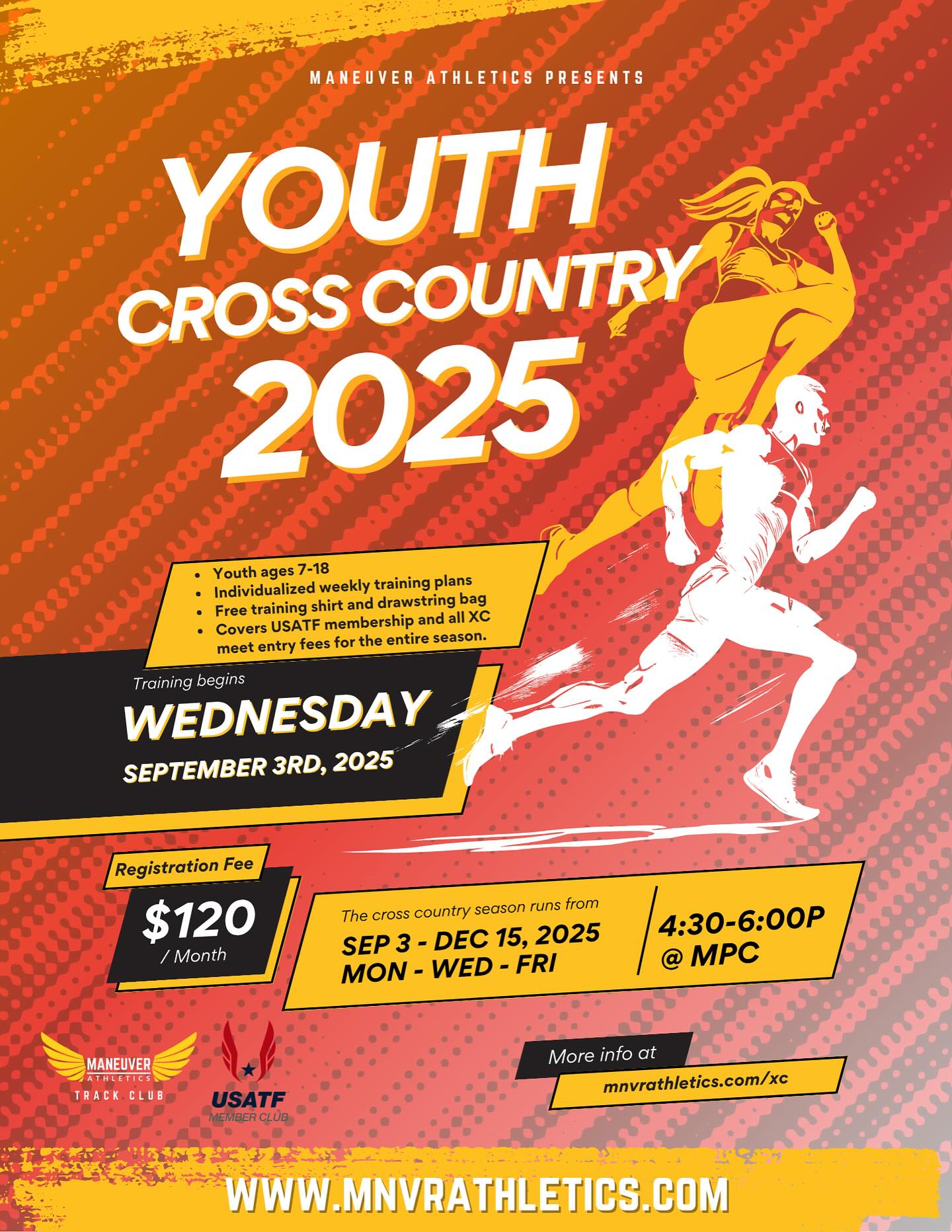 Get ready for cross country season! Training begins on Wednesday, September 3 from 4:30 to 6 PM at MPC. Visit our website for details. #nothingslow @montereybaymoms @montereybayparent @fleetfeetmonterey