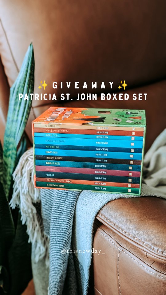 ❤️ CLOSED❤️
✨ G I V E A W A Y ✨
I am so excited to team up with @10ofthoseusa to give away a beautiful set of Patricia St. John books! 💕
Patricia is such a talented author and has written so many beautiful stories for kids!
➡️ The giveaway: One person will win a boxed set of her books!
👋🏽 How to enter:
1. Follow @thisnewday_ and @10ofthoseusa
2. Comment with the title of a favorite read aloud
3. Share in your stories and tag @thisnewday_
(if you have a private account, please DM me a screenshot of your story)
Bonus entries: Tag some friends in the comments.
That's it! ✨
Details: The giveaway will end on Thursday, August 7 at 11 p.m. and the winner will be chosen the next day.
This giveaway is not sponsored by Meta or affiliates. You must be a U.S. resident and be over 18 to enter.