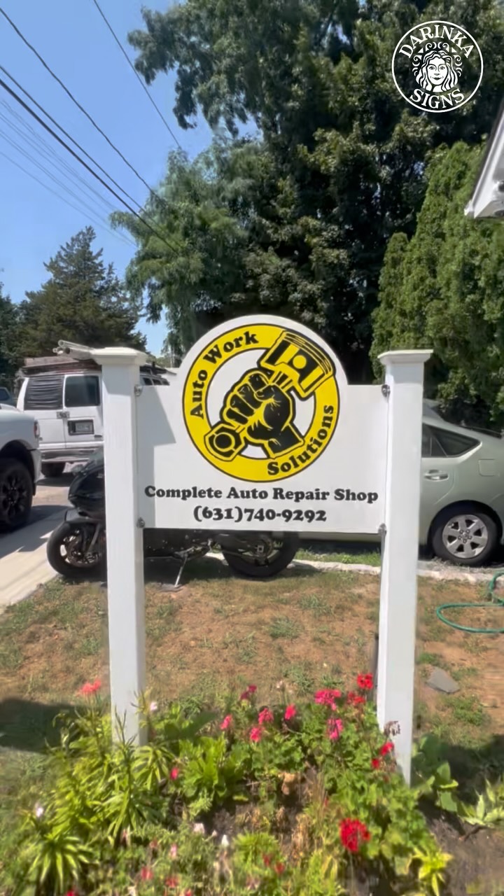 🔧 Sign game strong!
We created this custom sign for Auto Work Solutions, a local business that’s been around for 15+ years — and they’ve been amazing to work with!
📐 1” PVC with custom shape cut
🎨 Rebuilt their logo from a photo
🔧 Installed the sign with care
👕 And yes — we’re working on their merch too, because good folks deserve the full package!
Big thanks to Luis and the team for trusting us — proud to support solid businesses doing great work 💪
#customsign #autosolutions #shopfrontdesign #signinstallation #vinylsign #pvcsign #brandingupgrade #longislandbusiness #supportlocal #wecreateyougrow