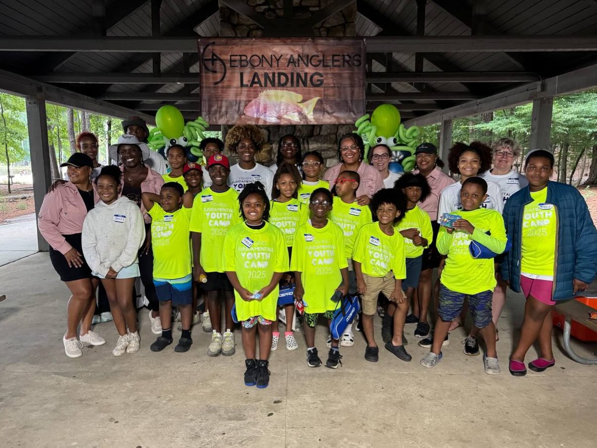 Smiles, skills, and unforgettable memories at this weekend’s Falls Lake FishingFUNdamentals Youth Camp! 🎣 From tying knots to reeling in laughs, these campers showed up and showed out. 💪🏾💚 #EbonyAnglersLanding #BlackGirlsFish #BlackBoysBoat #EbonyAnglers #FishingFUNdamentals #YouthFishingCamp #FallsLakeFishing #OutdoorEducation #BlackKidsFish #GirlsWhoFish #FutureAnglers #RepresentationMatters #FishingWithKids #FishingCampVibes #NorthCarolinaOutdoors