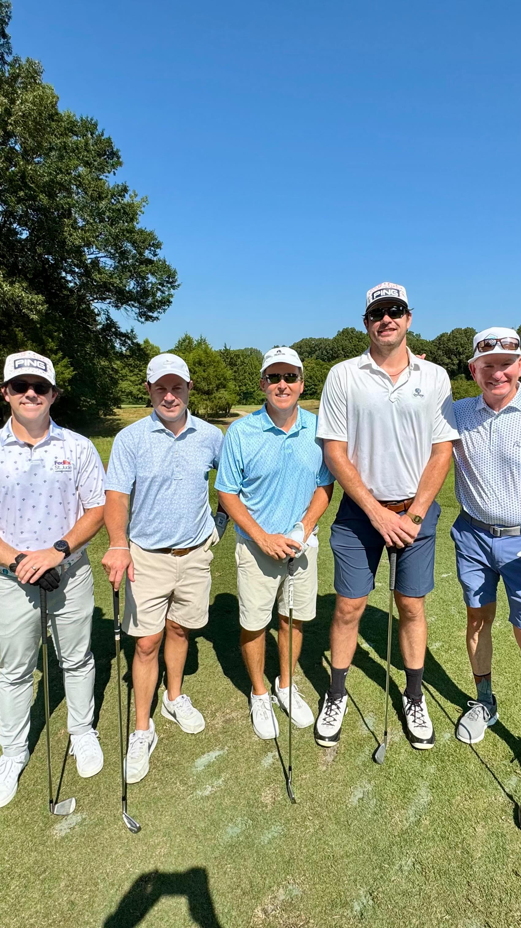 From last night’s St. Jude JAM to today’s Danny Thomas Celebrity-AM golf event, we’ve had an AMAZING time supporting @stjude!
So much fun on the @springcrkranch golf course today with @mattstell, @johnnyrpitts from @higginbotham_ins, and Jeff Ballard and David Crenshaw from @deltadentaltn! Matt and Jeff were dropping some bombs with their drives, Johnny and David were sinking 50+ yard putts, and I was there for moral support 😂 and to record some special moments 😁!
Special thank you to Jeff, David and the AWESOME team at Delta Dental of Tennessee for sponsoring the events that benefit St. Jude Children’s Research Hospital, for including us in the celebrations, and all you do to power the GOOD in Memphis and across the state of Tennessee!
.
.
.
.
#powertheGOOD #golf #springcreekranch #stjude #stjudechildrensresearchhospital #dannythomascelebrityam #givingback #dogood #makeanimpact #makeadifference #philanthropymatters #philanthropy #citycurrent