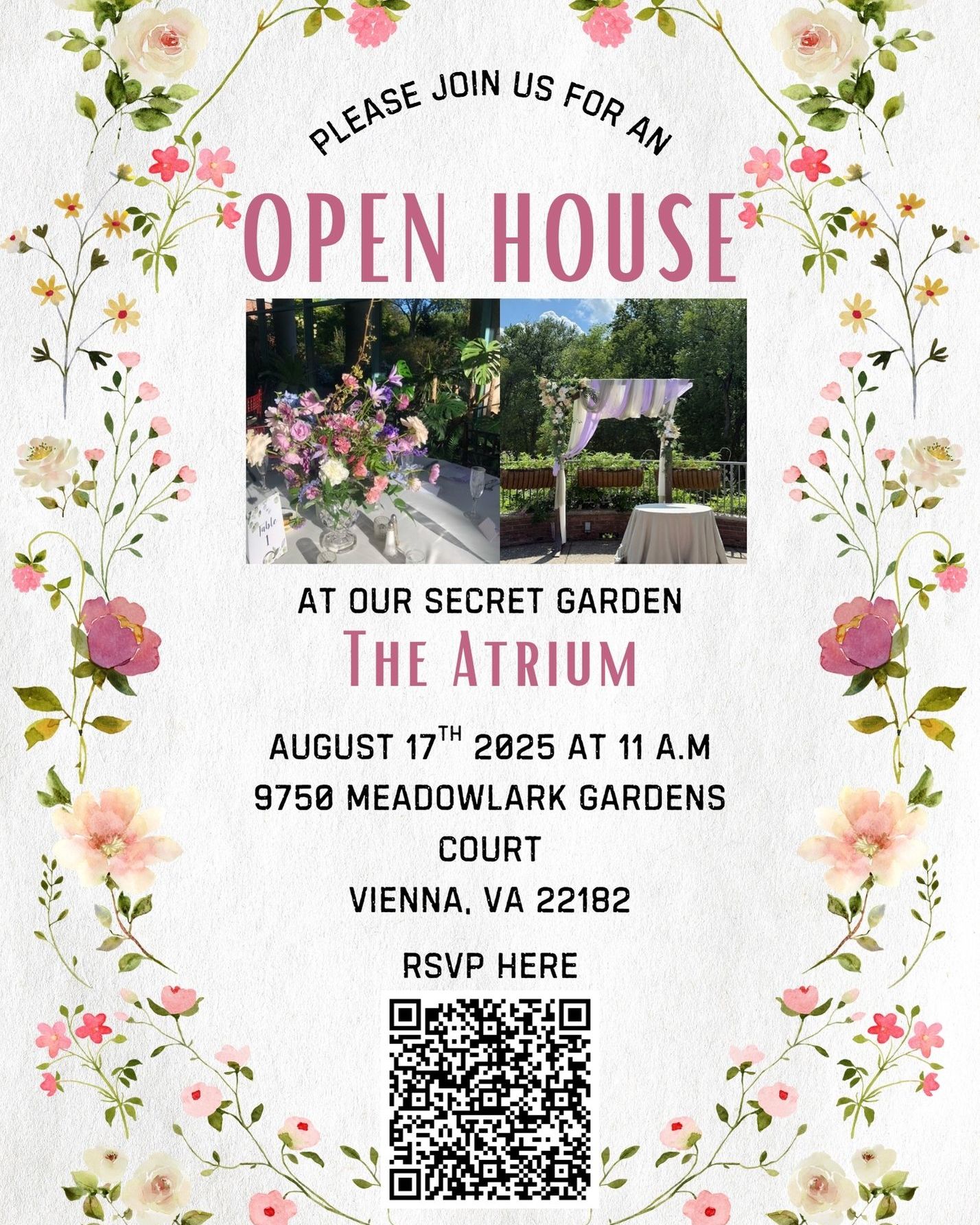 We’re so excited to join our friends at Meadowlark Botanical Gardens for their summer open house! 🌸☀️ Come stroll the gardens, soak in the beauty, and say hello — we can’t wait to be part of this gorgeous celebration of summer!
@theatriumatmeadowlark
#LoveInFullBloom #WeddingDay #WeddingDJ #WeddingPlanning #VirginiaWedding