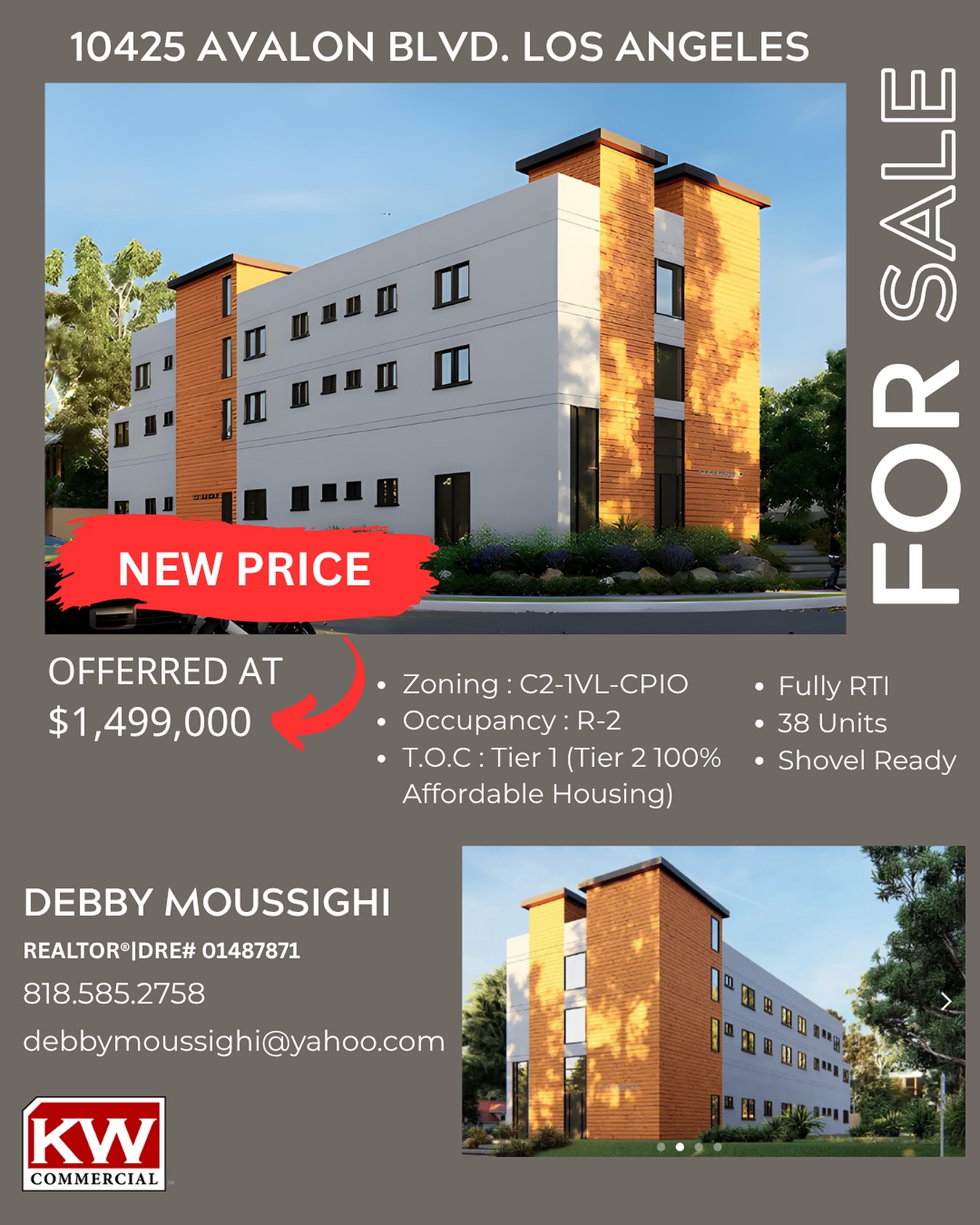 📣NEW PRICE. 38 units. Fully RTI. Shovel ready!
Contact Debby for more details👍@debby_moussighi_realtor
#commercialconstruction #commercialrealestate #kwcommercialsocal #realtor #commercialbroker