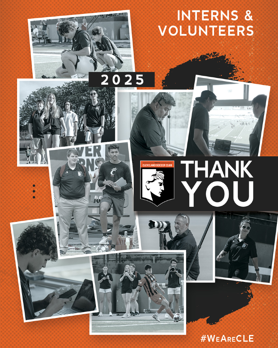 To our amazing interns, volunteers, and staff, Thank You for being the heart of Cleveland SC.
This club runs on passion, dedication, and love, and you brought all of that and more every single day this season.
You’re more than part of the team, you’re family.
We can’t wait to see where your journey takes you next and we hope to see you back with us again someday.
💼 Visit clevelandsc.com/club-staff to connect and support their future.
#WeAreCLE