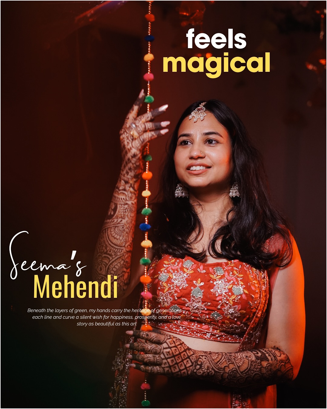 Wrapped in the aroma of henna, I find the essence of our traditions. Mehndi isn’t just a design, it’s the warmth of love, captured in the palm of my hands.
For : @vintage_studio2.o
#weddingsbystoriesweaver #storiesweaverteam #storiesweaver #patnaweddingphotography #patnawedding #patnaphotography #weddingphotographersinpatna #patnaweddingphotographer #patnamakeupartist #bridalmakeupinmuzaffarpur #bridalmakeuppatna #bestweddingphotographersinpatna #lakmesalondakbunglow #patnabridalmakeupartist #bridalmakeupartistinpatna