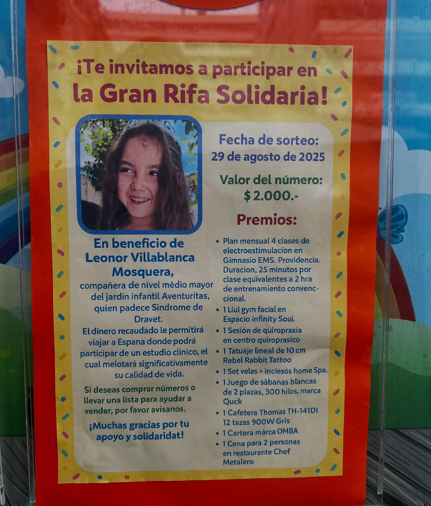 Queridos amigos! Nuestra querida @isadiazlarrain tuve la gentileza de organizar esta rifa a beneficio de Baby Leo ♥️♥️
Para la compra de números puede contactarse directamente con ella (ya que lleva el orden de los numeritos)
Gracias infinitas por el apoyo y el amor
Seguimos dándolo todo ♥️
#sindromededravet #luzparaleonor