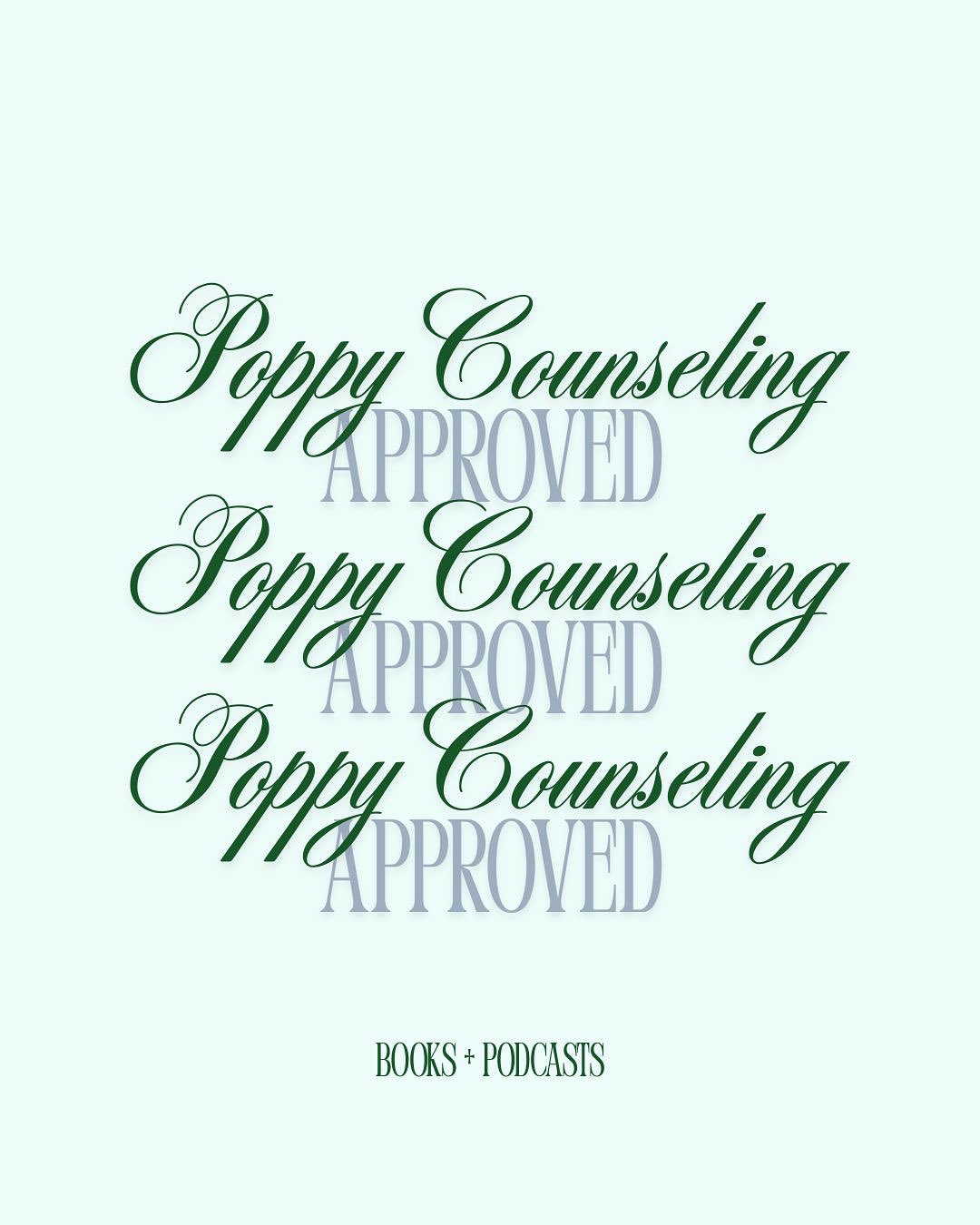 Looking for therapist approved resources to support your mental wellness or parenting journey?
We’ve rounded up some of our favorite books and podcasts that we love to recommend :) swipe to see what the Poppy Counseling team is loving lately!
#therapistapproved #poppycounseling #dallastherapist #dallascounselors