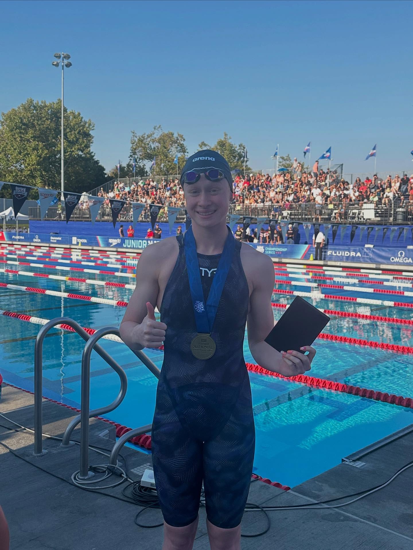 Congrats Julie Mishler for being the 2025 Summer Jr CHAMPION in the 50 free. Julie’s time of 25.00 also set the meet record.
#TigerUp