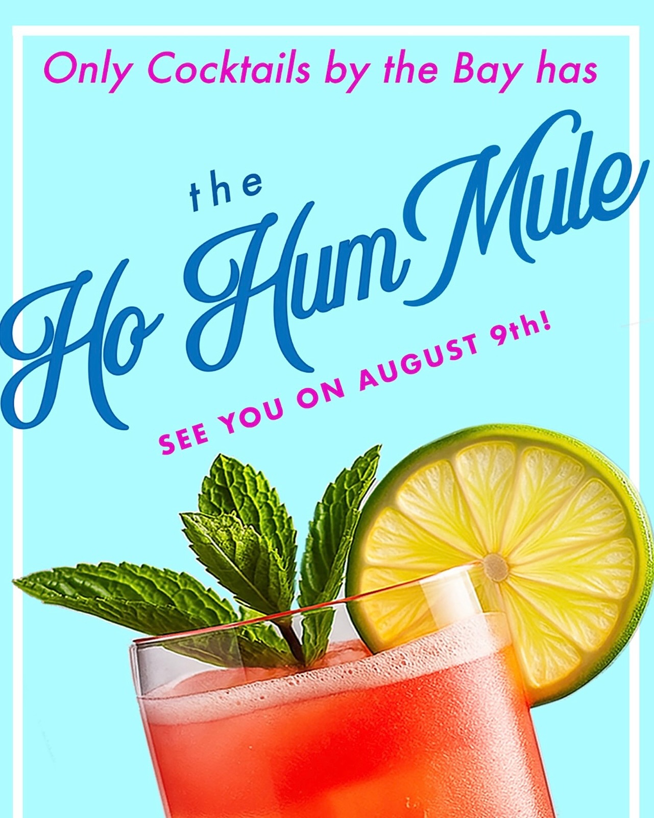 New specialty drink just dropped. Tix at our link in bio and on our site. See you Saturday, #BellportVillage!