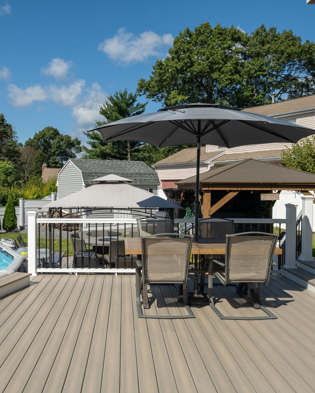 🏊♀️ Pool season is here, but is your deck ready for the splash zone? MoistureShield's Meridian features solid core engineering that creates an impermeable barrier against water damage and insects, giving you peace of mind during constant moisture exposure. Contact us to explore Meridian solutions.