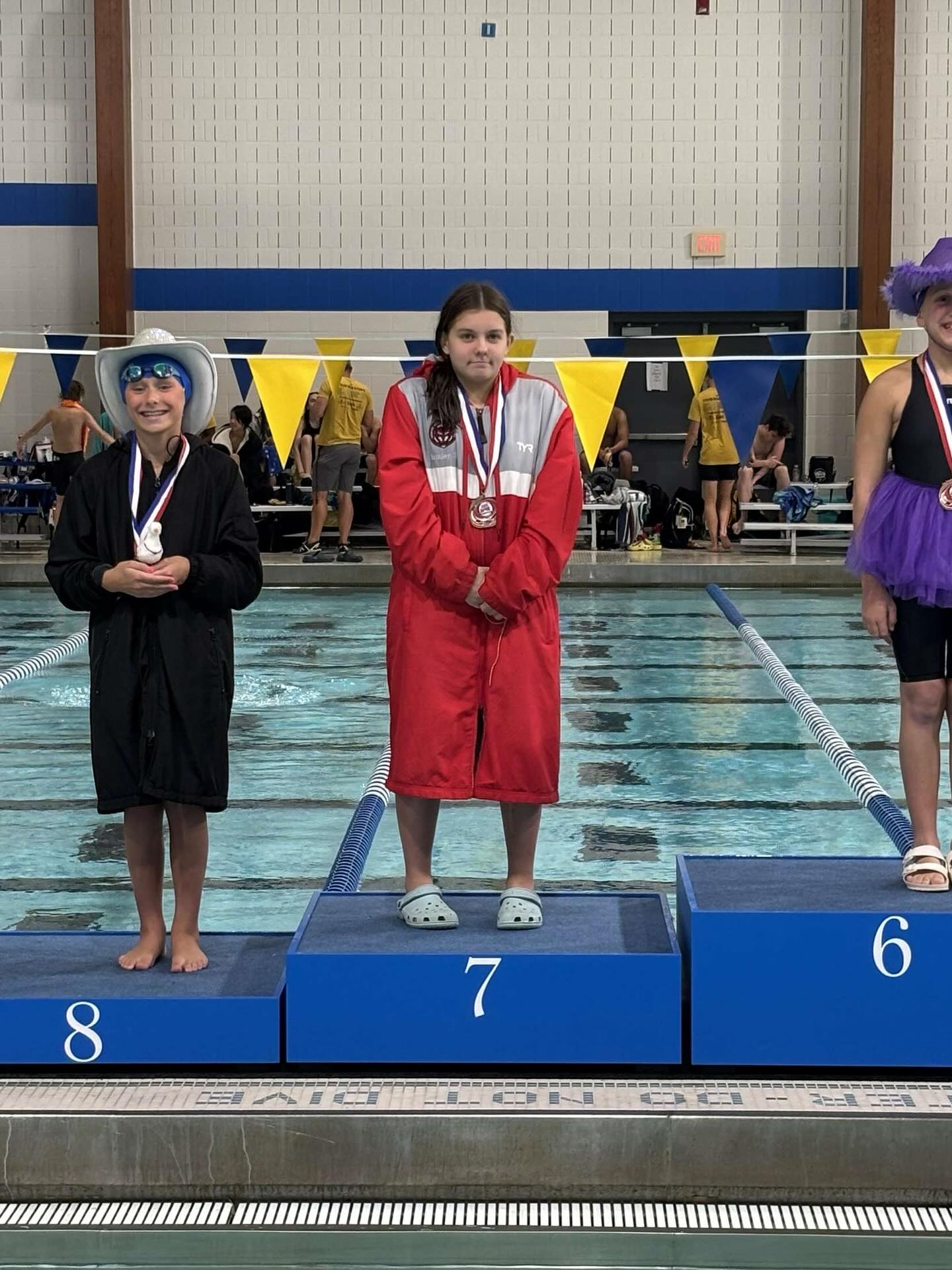 ISI Summer Central Divisional Championships:
Girls 12&U 50 Free:
Brinley Snider - 7th Place
Boys 12&U 50 Free:
Dominic Brown - 3rd Place
Grayson Rabourn - 8th Place