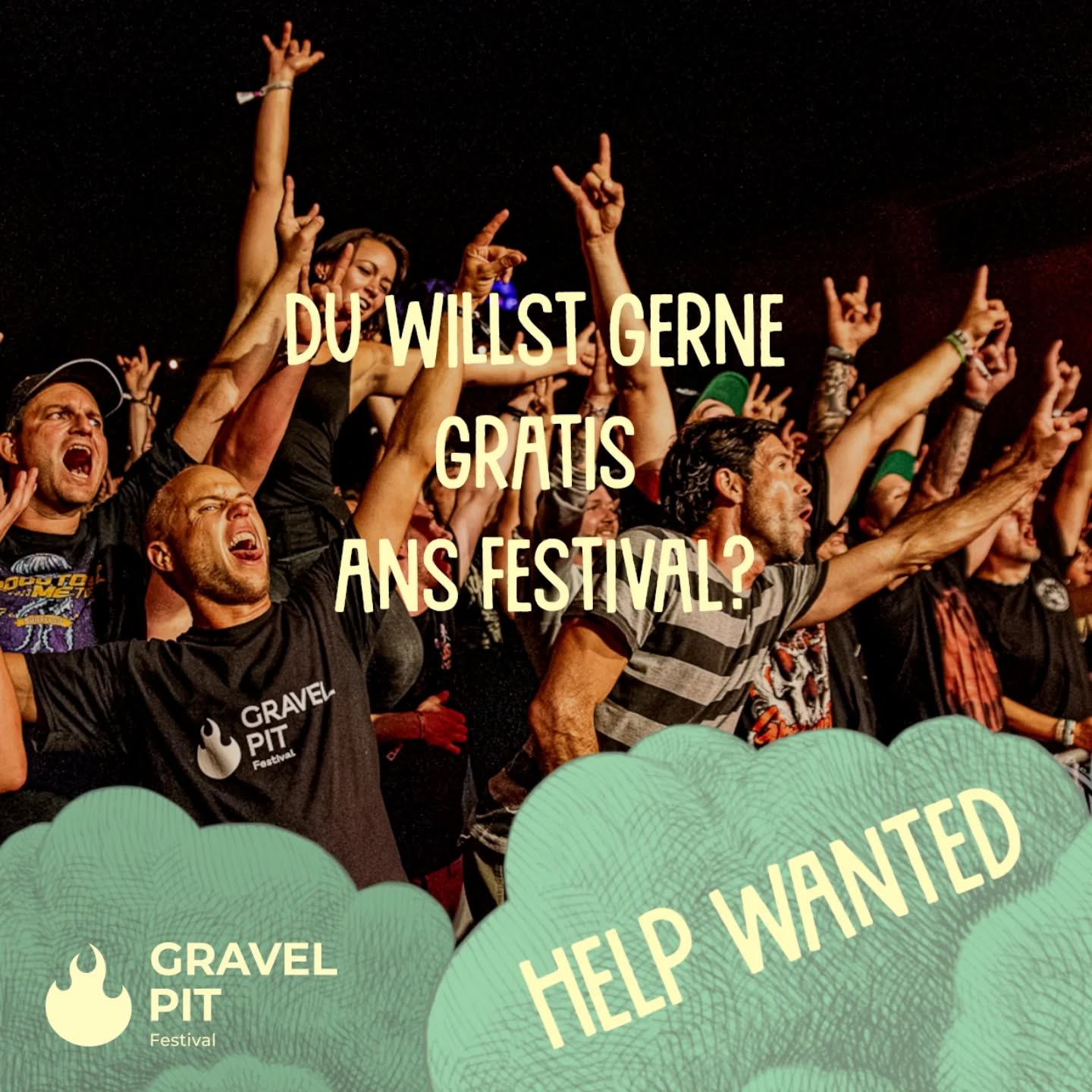 💥🔥 Werde Teil der Gravel-Pit-Crew! 🔥💥
Mad Max Feeling. Endzeitvibes. Brennende Minenwagen. Fette Gitarrenriffs. Staub in der Luft. Geile Leute um dich rum. Wäre das was für dich? Na dann los, werde Teil des Rudels!
🎟️ Was du bekommst?
✅ Freier Eintritt ans Festival, je nach Einsatzdauer auch für eine Begleitung
✅ Gratis Verpflegung
✅ Blick hinter die Kulissen
✅ Ein abartig fettes Helfer-Shirt
✅ Zugang zur legendären Helferparty
✅ Neue chaotisch-geniale Freunde
💀 Wir sind keine normale Crew. Wir sind eine Familie aus Wahnsinnigen, Träumern und Machern, die zusammen Ideen spinnen, im Staub tanzen, und Nächte durchsinnieren. Hier entstehen Geschichten, die man seinen Enkeln erzählt!
🚌 Werde Shuttlefahrer:in, weil
* du Bock hast, Leute sicher ins Chaos und wieder zurück zu bringen
* ein abartig cooles Team auf dich wartet.
* die Strecke durch die Idylle sowieso ein Highlight ist
🍻 Werde Teil der Barcrew, weil
* du gerne gute Laune versprühst
Getränke mixen mit coolen Leuten Spass macht
* du den Festival-Vibe hautnah miterleben willst
🍔 Werde Food-Corner Hero:in, weil
* du immer ein Lächeln auf Lager hast
* du weisst, dass Essen die Herzen höher schlagen lässt
* du gerne Menschen glücklich machst
🎟️ Werde Ticketboss:in, weil
* du gerne mit deinem Vibe die Besucher ins Festivalfeeling katapultierst
* du gerne mit neuen Menschen quatschst
die Schichten früh fertig sind und dann abrocken kannst
🏕️🚗 Werde Camping- & Parkplatz-Crew, weil
* du gerne der Mensch bist, der die Leute mit deinem Grinsen willkommen heisst und dafür sorgst, dass Zelte und Karren genau dort landen, wo sie sollen.
* du gerne die erste Anlaufstelle für alle bist, die endlich ankommen wollen – und der letzte Fels in der Brandung, bevor’s ins Festivalgetümmel geht.
Klingt nach deinem Vibe? Dann meld dich direkt über unsere Website an:
https://www.gravelpitfestival.ch/help
Wir zählen auf dich. Ohne Crew kein Chaos. 🤘
#GPF2025 #RockVibes #RockImKieswerk #Schuepfen #GravelPit #Festival #GravelPitFestival #Kiesgrube #Seeland #Biel #Bern #Solothurn #Openair #Wasteland #Endzeit #Headbang #Volunteer #JoinTheTeam #FestivalHelfer #GP