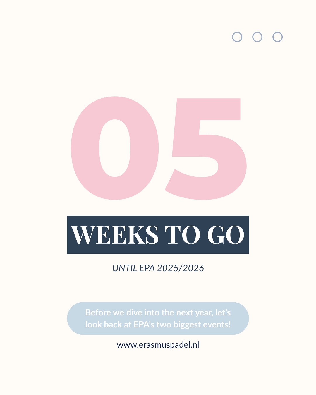 Hey everyone!
As we hope you all have passed your final exams and now are enjoying summer🌞, we wanted to take a moment to thank you all for this amazing year! Your energy, enthusiasm, and support have made it truly unforgettable for us as a board. We have made so many memories together during all the activities, clubevenings and of course the Malaga-trip and boatparty!
We wish you a wonderful summer – enjoy the sun, the rest, and maybe a few games of padel here and there 😉.
We’ll be back in September with a brand-new board and an exciting intro program to kick off the new year in style – more on that soon! 🎾
Thanks again, and see you after the break!
Much love,
The EPA Board 24/25
Kenzie, Kaj, Auke and Miriam ❤️