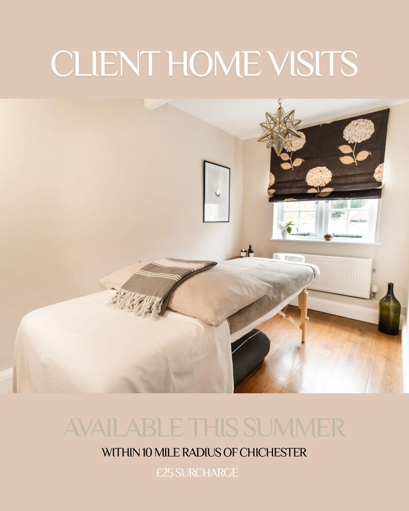 🌿 Home massage treatments this summer
If you’d rather not face the traffic, I’m offering Home massage visits throughout the month of August, bringing the therapeutic experience to you, all in the comfort of your own home.
No rushing, no driving, just time to unwind….
🏡 Within 10 miles of central Chichester
✨Minimum 90-minute massage; two treatment booking = ideal 🙏
💆♀️ £25 surcharge
📩 Please DM me to arrange your home visit.
#massageathomechichester
#massageathomewestsussex
#summerselfcarewestsussex