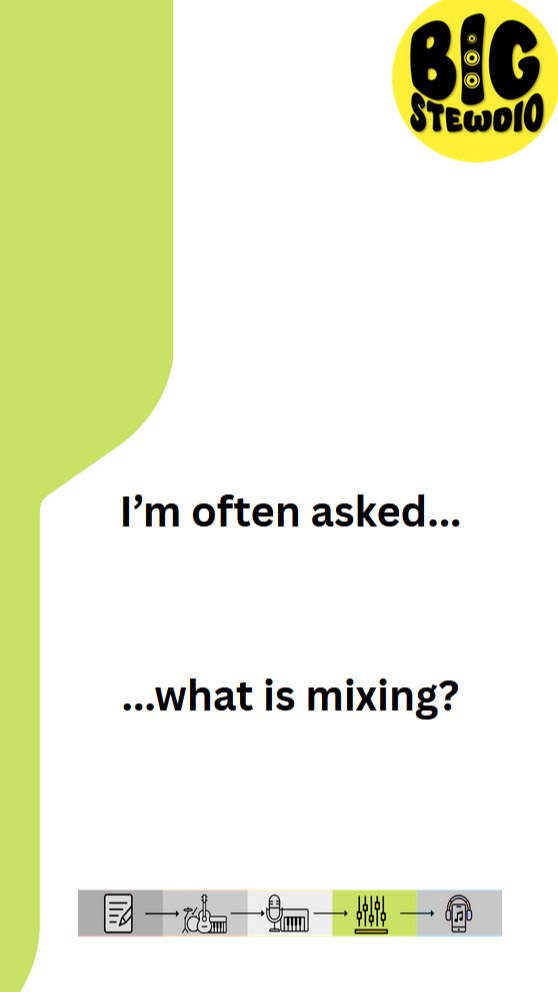 People often ask me what is mixing, how does it make things sound different?
Here's a video showing the difference using a really excellent set of tracks which I mixed recently.
#bigstewdio #musicmixing #mixingexample