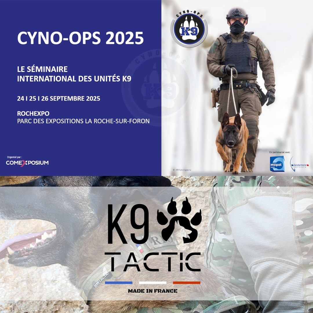 🚨 K9 Tactic sera présent au salon @cyno_ops 2025
📅 24/25/26 septembre
📍 Parc des expositions La Roche-sur-foron
Venez rencontrer notre équipe et découvrir nos dernières solutions pour unités K9 : harnais opérationnels, colliers tactiques, protections anti-lame et accessoires conçus pour les missions les plus exigeantes.
Que vous soyez maître-chien, membre des forces de l’ordre, militaire ou professionnel du secteur canin, c’est l’occasion d’échanger directement avec nous sur vos besoins opérationnels.
📩 Contactez-nous dès maintenant pour planifier une rencontre sur notre stand. Nous serons ravis de vous accueillir et de vous présenter nos produits testés sur le terrain.
#k9 #k9unit #k9training #maitrechien
