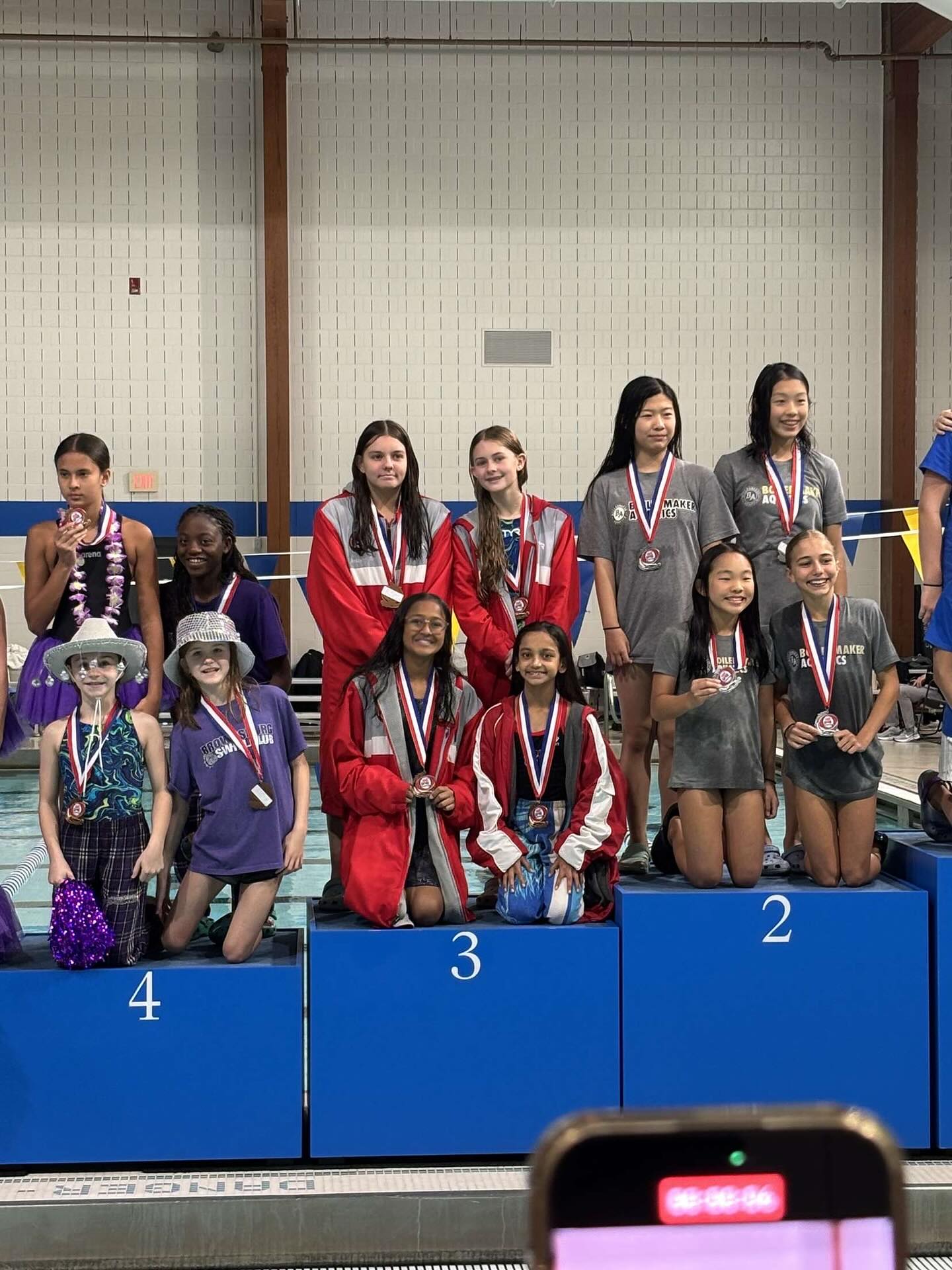 ISI Summer Central Divisional Championships:
Girls 11-12 200 Medley Relay:
Sachi Patel, Riona Jain, Mary Kate Johanneman, Brinley Snider - 3rd Place
Monica Bailey, Sofia Carballido, Kate Heeke, Tatum Grant - 8th Place
Boys 11-12 200 Medley Relay:
Grayson Rabourn, Connor Terrell, James Mackrell, Dominic Brown - Champion
Jordan Gueye, Joseph Seabaugh, Noah Benz, Cameron See - 3rd Place