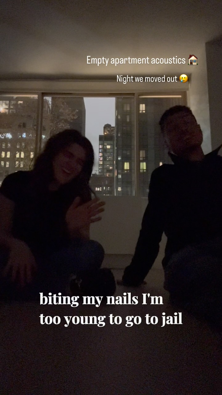 The last night in our old apartment 🥲 best acoustics though with the amazing @jadel.c