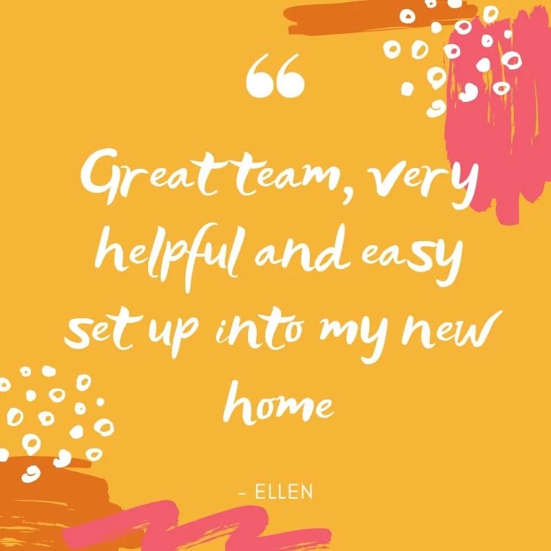 Thank you Ellen, our team really enjoy settling new housemates into their new homes 🧡