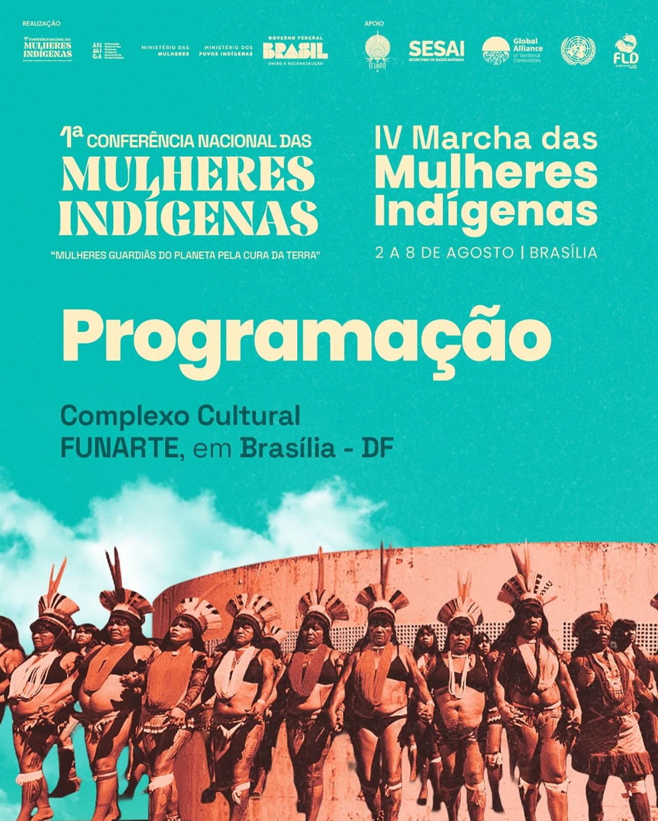 #vidaejuventudedivulga
Repost: @anmigaorg
Estamos vivendo um momento marcante para as mulheres indígenas de todo o Brasil!
De 02 a 08 de agosto, acontece em Brasília a Primeira Conferência Nacional das Mulheres Indígenas e junto a conferência, acontece a IV Marcha das Mulheres Indígenas com o tema: “ Nosso Corpo, Nosso Território: Somos as Guardiãs do Planeta Pela Cura da Terra”. Um espaço coletivo de diálogo, escuta e fortalecimento das lideranças indígenas, com participação de mulheres de todos os biomas do mundo.
Durante esses dias, na conferência, vamos debater temas essenciais com grupos temáticos de: Violência de Gênero, Saúde, Emergência Climática, Educação e Direito e Gestão Territorial.
E no dia 07 de agosto, tomamos novamente as ruas da capital federal com a IV Marcha das Mulheres Indígenas!
Marcharemos com força, cantos e espírito de luta, defendendo nossos corpos, nossos territórios e os biomas que nos sustentam.
A nossa luta é por justiça climática, por demarcação já, por vidas livres de violência e pelo reconhecimento da sabedoria ancestral das mulheres indígenas!
É tempo de mobilização, de resistência e de união entre os povos.
Siga a @amigaorg nas redes sociais e fortaleça a luta das mulheres indígenas.
#mulheresindígenas
#ConferênciaNacionalDasMulheresIndígenas
#MarchaDasMulheresIndigenas2025
#MulheresBiomas