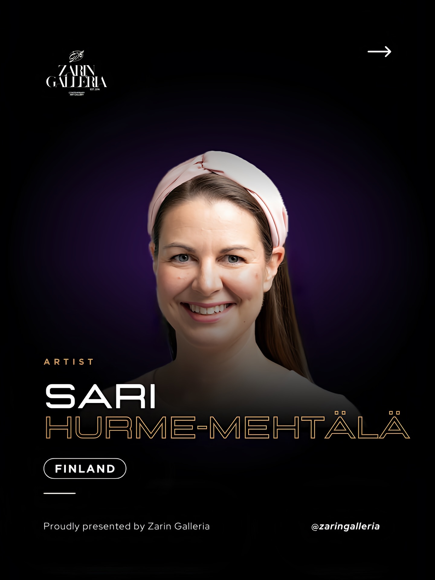 We are delighted to feature the work of Finnish artist Sari Hurme-Mehtälä in the International Art Exhibition at Helsinki Cathedral.
A Helsinki-based artist and member of Nordic Artists of New York, Sari returned to painting in 2020 after two decades in media and advertising. Her intuitive, bold abstract works, rooted in personal transformation, have since gained international recognition, with collectors from Finland to the US, France, Mexico, and beyond.
In 2023, she founded Sari Irene Art Oy, following her successful business exit to the US. Her works have been exhibited in major cities worldwide, including New York, London, Paris, Dubai, and Los Angeles.
Don’t miss the opportunity to experience her vibrant and deeply intentional work from August 18–31 in the atmospheric crypt of Helsinki Cathedral.
#ZarinGalleria #SariHurmeMehtälä #ContemporaryArt #AbstractArt #HelsinkiArtScene #InternationalArtExhibition #HelsinkiCathedral #NordicArt #ArtCollector #ArtExhibition2025