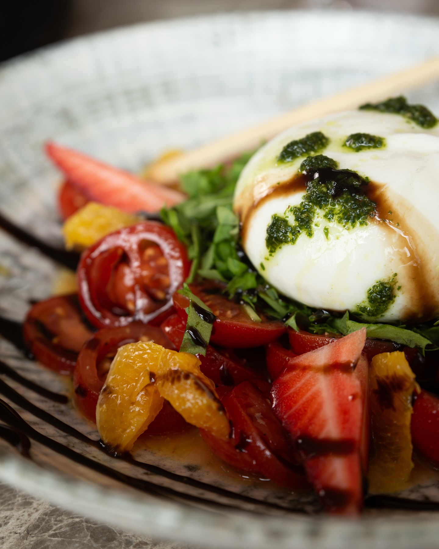 Burrata elevated.
A celebration of texture, color, and taste.
Reserve your table – link in bio.