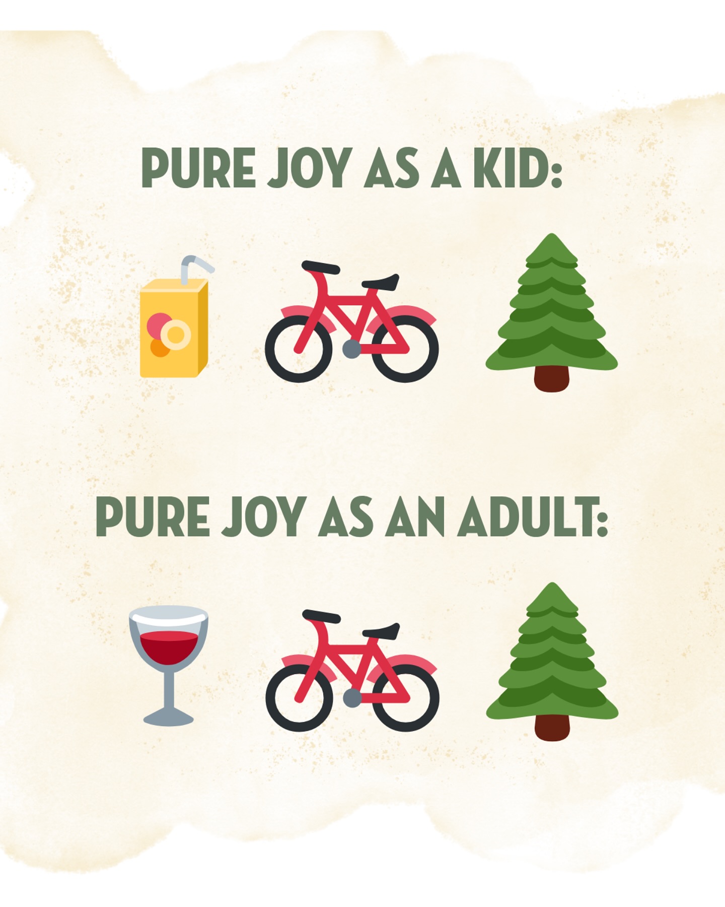 Pure joy as a kid:
🧃 Trail snacks + mud puddles
🚲 Riding bikes with no hands
🌲 Pretending to live in the woods
Pure joy as an adult:
🍷 Trail snacks + canned rose
🚲 Riding bikes with no where to be
🌲 Seriously considering living in the woods
Truth is… you didn’t grow out of it. 📲 DM “ADVENTURE” to plan your joy-filled day.
#seabrookwa #pnwadventures #staywild #adultingoutdoors #foresttherapy