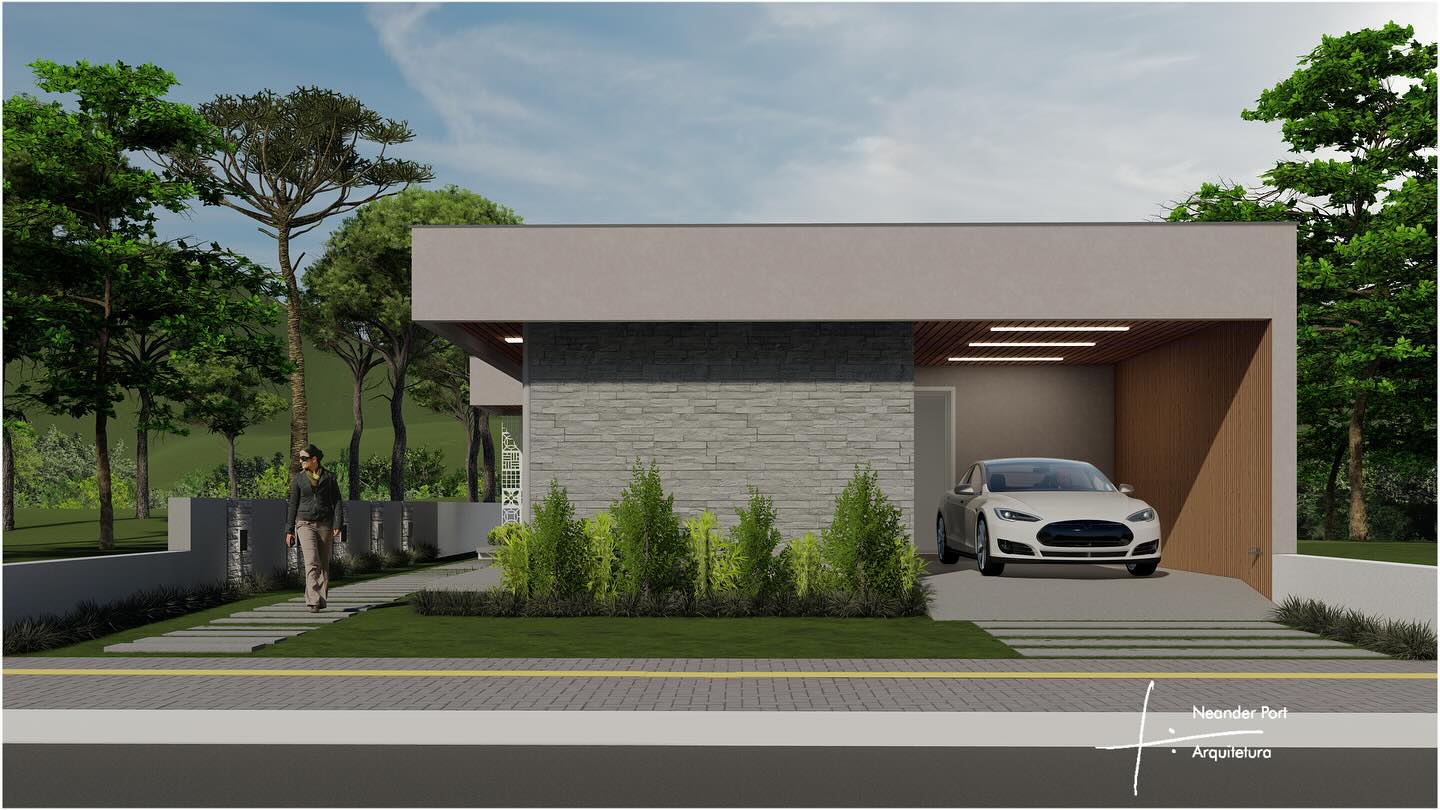Linhas retas e paleta neutra são os protagonistas desta fachada contemporânea, que transmite sofisticação discreta e funcionalidade. O uso do revestimento confere textura e personalidade à volumetria, enquanto a madeira natural traz aconchego e equilíbrio visual.
⠀
Um projeto pensado para acolher, integrar e destacar-se de forma elegante no entorno.
#ArquiteturaContemporânea #FachadaModerna #NeanderPort #ProjetoResidencial #DesignComPropósito #RevestimentoArquitetônico #ArquiteturaQueInspira #PaisagismoResidencial