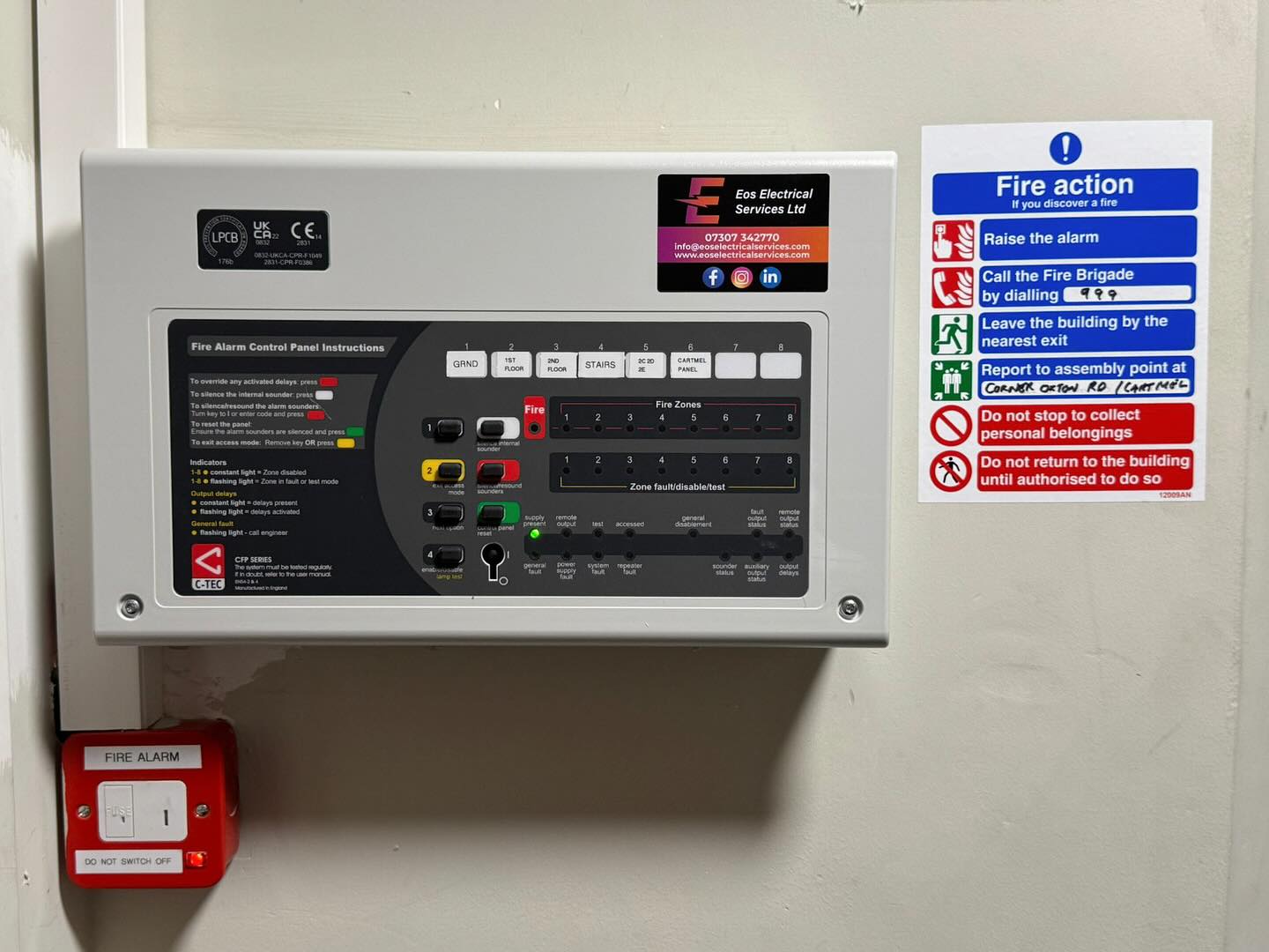 Done and dusted! 🔥
This morning we added the finishing touches a fire alarm system installation and upgrade - ensuring faster detection, improved reliability, and total peace of mind. 🛑🔔
We upgraded all major components:
✅ New panels
✅ Updated detectors & devices
✅ Clean wiring
✅ Full system testing & inspection-ready!
Keeping people safe is what we do best. If your building’s system is outdated, or not up to standard, don’t wait, let’s bring it up to code and up to date💡Get in contact today for a free quote!
(New zone plans to come 🙌)
📞07307 342770 / 01704 468504
✉️ info@eoselectricalservices.com
🌐 www.eoselectricalservices.com
#electrician #electricalcontractors #localbusiness #electricianofinstagram #femaleelectrician #apprentice #electricalcontractor #commercial #industrial #domestic #electricianofinstagram #electricalwiring #socialhousing #firealarm #firesafety #firealarmsystems🔥🚨 #firealarminstallation