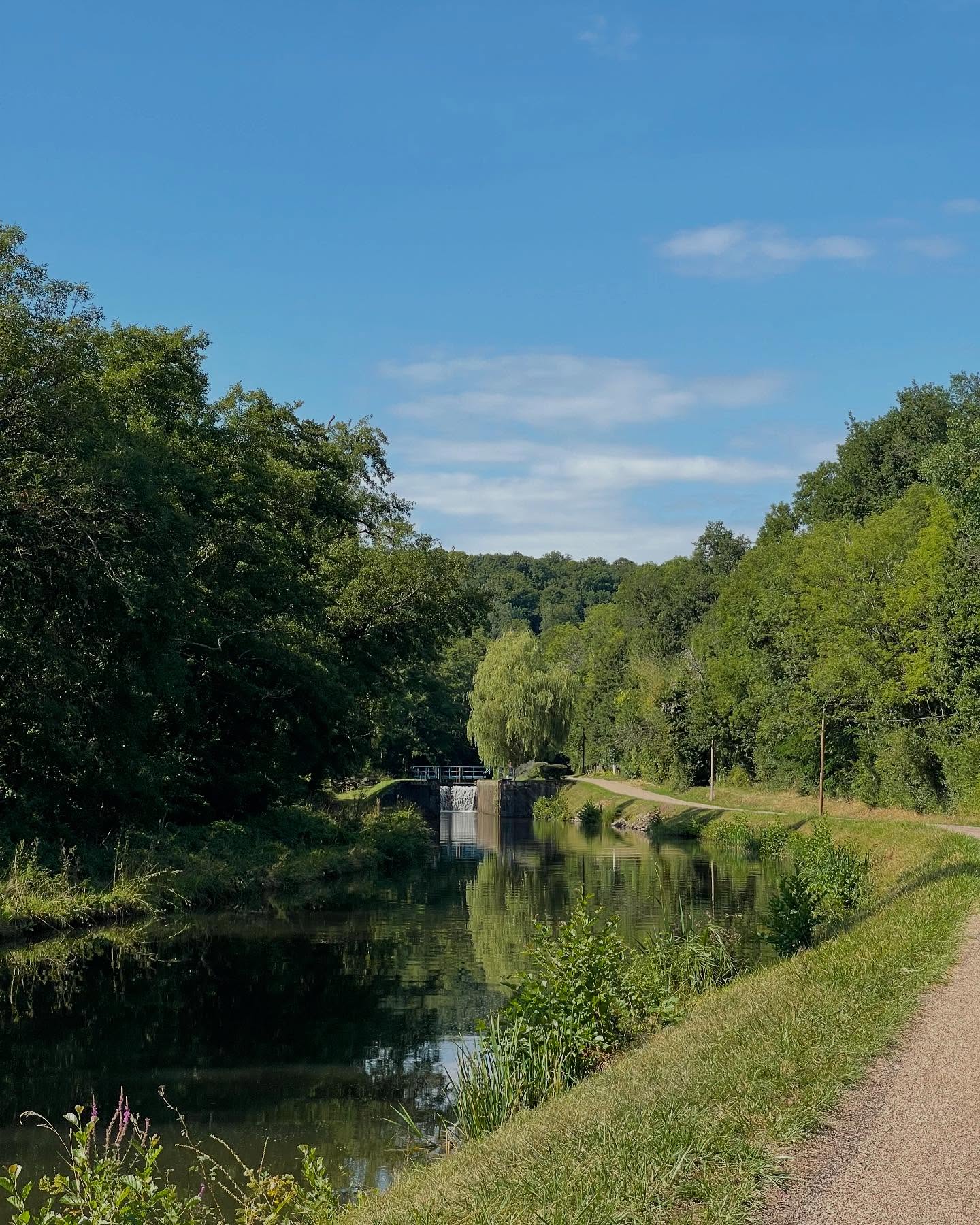 🌿 ZOOM sur l’Échelle des 16 Écluses dans la Vallée de Sardy
Marchez ou pédalez sur 3,6 km entre Port-Brûlé et Sardy-lès-Épiry, le long d’un alignement unique de 16 écluses du canal du Nivernais !
🚫 Accès interdit aux véhicules — stationnement sur parkings.
☕ Pause gourmande à l’écluse 6 (salon de thé).
ℹ️ Infos touristiques à l’écluse 16.