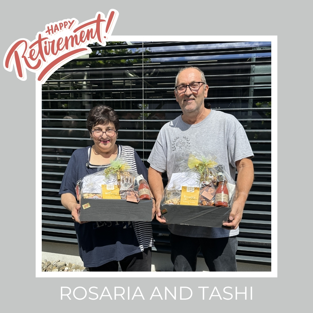ALLES GUTE ZUR PENSIONIERUNG, ROSARIA UND TASHI! 🎉
Nach vielen Jahren voller Engagement, Herzlichkeit und unermüdlichem Einsatz ist es nun Zeit, ein neues Kapitel aufzuschlagen. Wir danken euch von Herzen für all das, was ihr geleistet, bewegt und bewirkt habt.
Euer Einsatz hat Spuren hinterlassen – fachlich wie menschlich. 🌟
Wir wünschen euch für die kommende Zeit ganz viel Freude, Gesundheit, spannende neue Abenteuer und vor allem: viele entspannte Momente, die ihr in vollen Zügen geniessen könnt.
Ihr werdet uns fehlen – als Kollegin/Kollege, als Freundin/Freund, als wunderbare Menschen. 💐
ALL THE BEST FOR YOUR RETIREMENT, ROSARIA AND TASHI! 🎉
After many years of dedication, kindness, and tireless commitment, it’s time to open a new chapter. We sincerely thank you for everything you have accomplished, contributed, and inspired.
Your impact has left lasting marks – both professionally and personally. 🌟
We wish you lots of joy, good health, exciting new adventures, and plenty of relaxing moments to enjoy to the fullest.
You will be missed – as colleagues, as friends, and as wonderful people. 💐
#wsiegristag #retirement #team