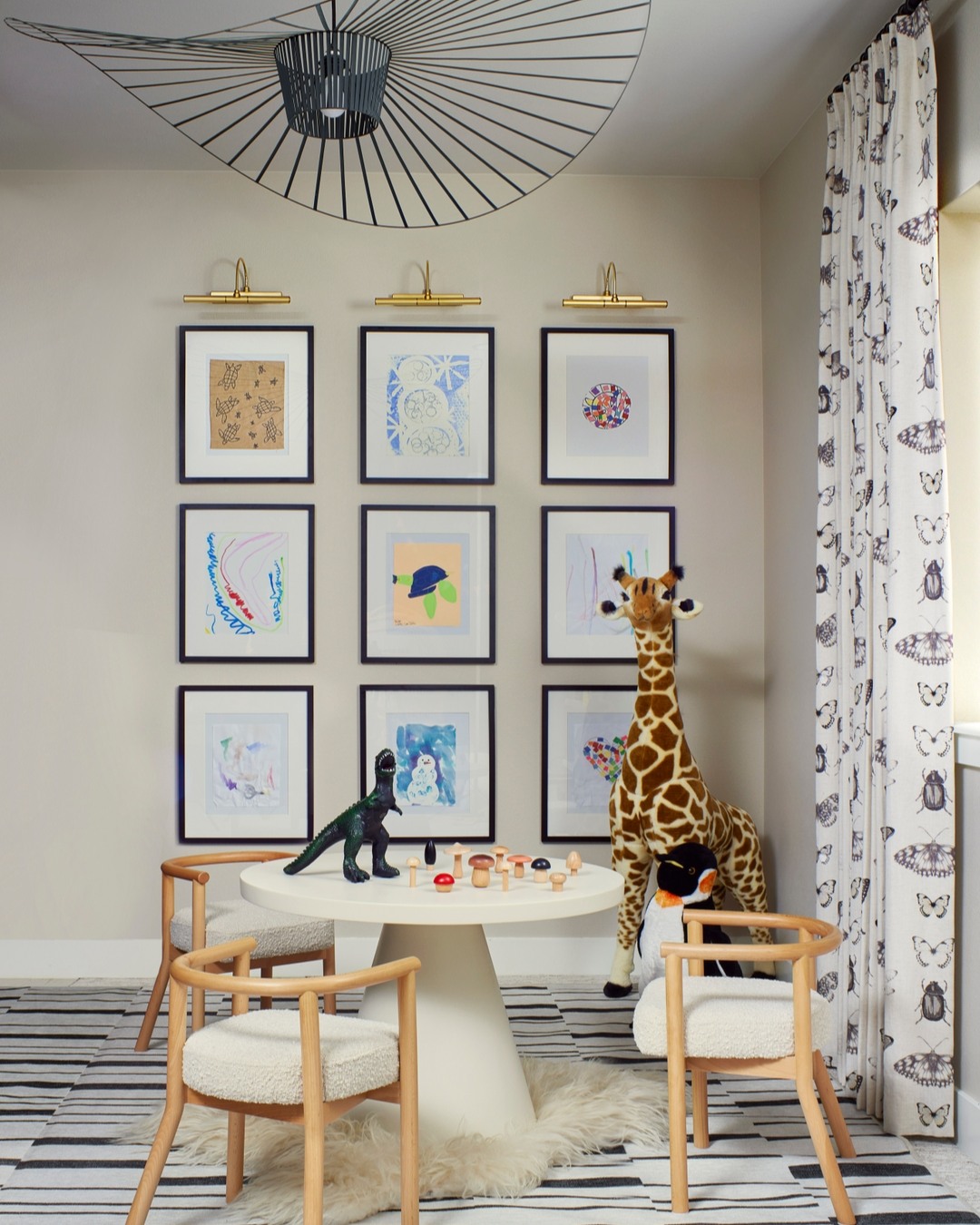 A little color, a lot of joy 🌈✨
From a bright and happy playroom filled with whimsical friends to a nursery full of textures, unique colors, and an eye-catching custom trim wall — these spaces are designed with imagination in mind.
Because childhood should feel like a beautiful adventure — with just the right dose of rainbow magic, cozy textures, and room to play.
Which corner would your little one love most?