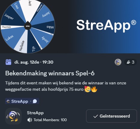 🚨 Mis dit volgende keer niet!
Aankomende dinsdag maken we de winnaars bekend van spel-6 🎉🏆
Onze communityleden dingen mee naar mooie prijzen – en jij kan er de volgende keer ook bij zijn! 🔥
📸 Hou je van 112-fotografie of evenementenfotografie?
Dit is je kans om mee te doen, zichtbaar te worden én prijzen te winnen.
#promotieactie #weggeefactie #112fotografie #112fotograaf #112spotter #evenementenfotografie