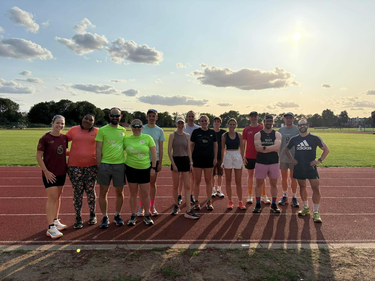 Cool and bright summer conditions for intervals yesterday at Barn Elms and Bishops Park ⛅️ session details are shared each week in our Facebook group.