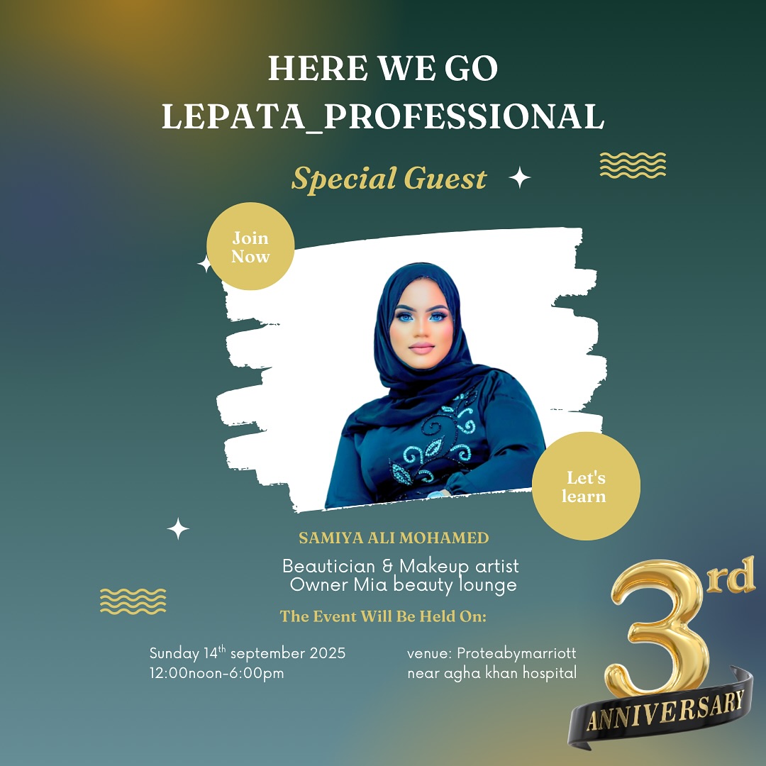 @mia_beauty_lounge is attending Lepata Professional Day!
We’re excited to welcome one of the amazing professionals shaping the beauty industry. 💅✨
Can’t wait to learn, connect, and grow together!
📍 Protea Hotel by Marriott
🗓️ [14-09-2025|
🕛 12PM – 6PM
#LepataProfessionalDay #BeautyExpertsTanzania #LepataCircle #ImAttending #SpaAndBeautyPros
