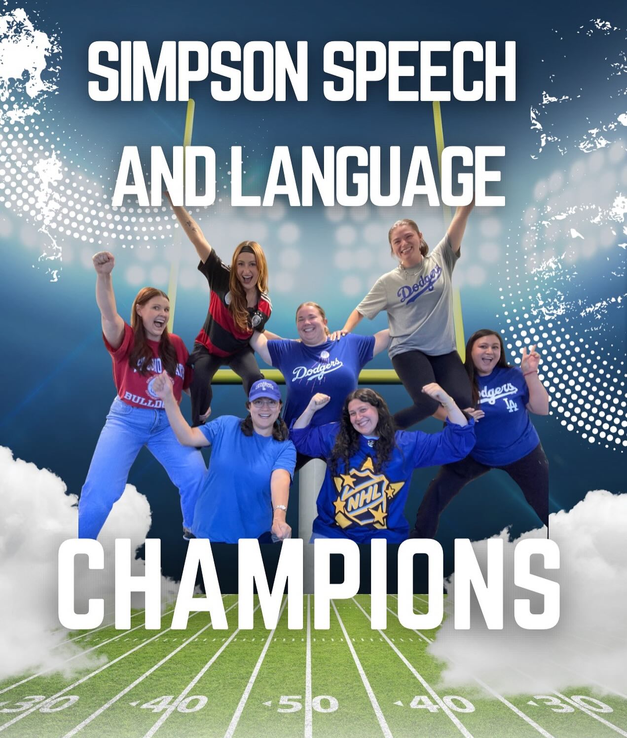 Finishing our last day of spirit week strong 💪🏻 🏀 🏈 ⚽️ #fresnospeechtherapy #fresnospeechtherapist #speechtherapyprivatepractice #559speechtherapy #slp #speechtherapist