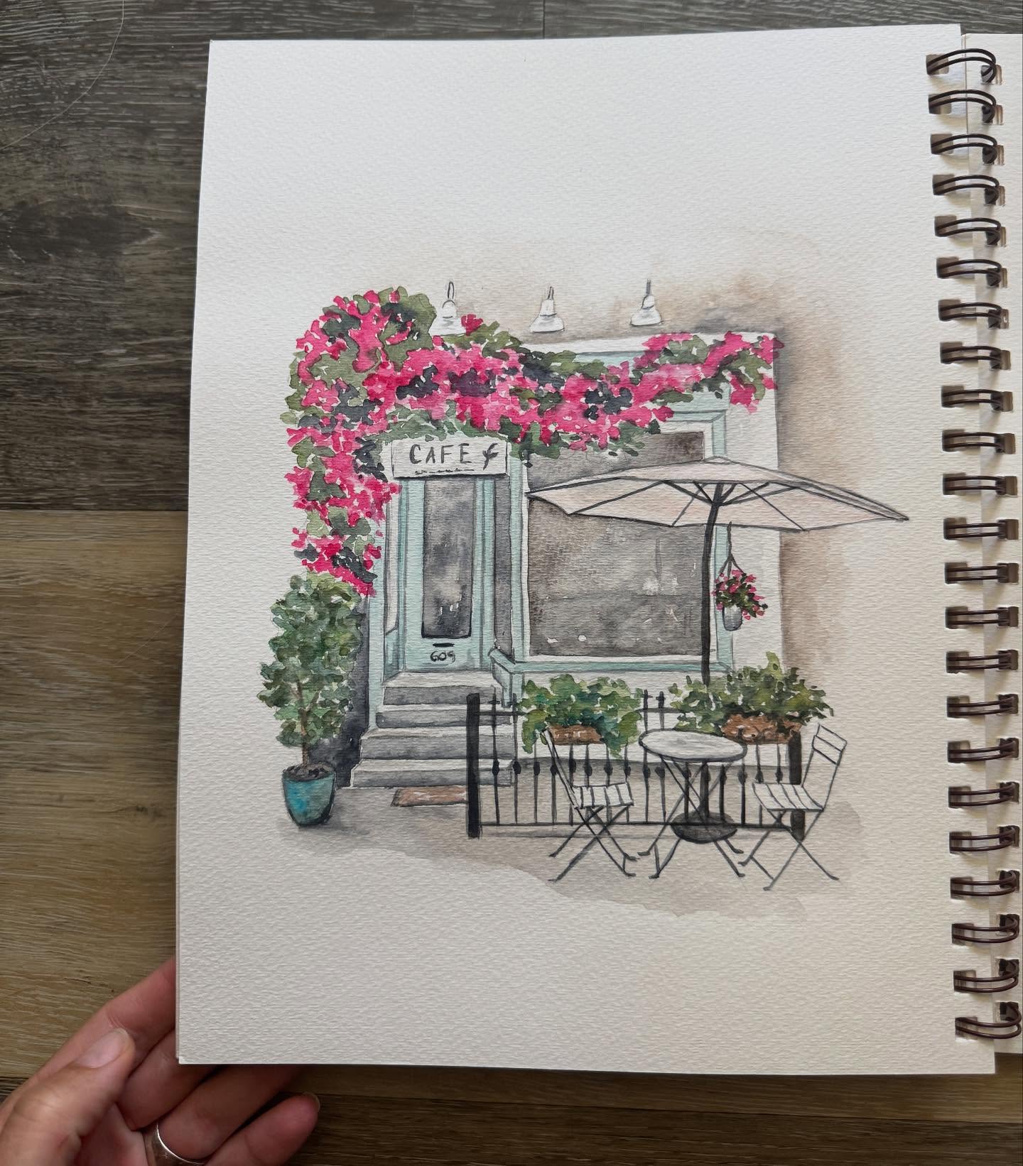 Let’s paint this cutesy cafe this morning and pretend we are sitting there sipping lattes and eating pastries 😍
www.ernavandyk.com ➡️ zoomclasses
#zoomartclasses #arteveryday #watercolorclass #watercolorpainting #cafe