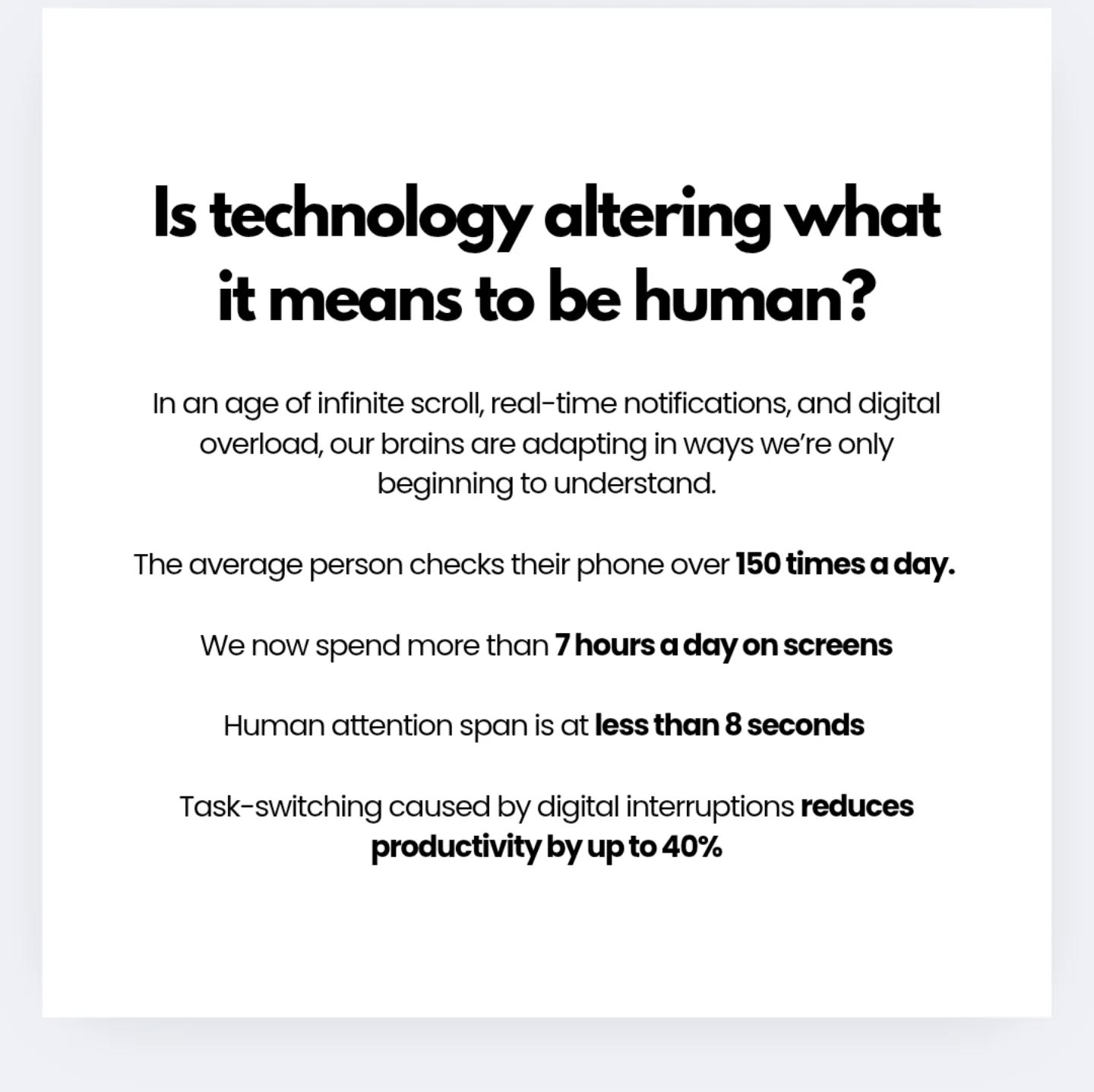 The question isn't so much whether there are massive health problems on the rise but rather - what do we do about it.
Part of the solution might be to reclaim the "powers of being human".
The starting point should be to create a strong foundation for mastering the basics such as sleep, nutrition, exercise, and meditation.