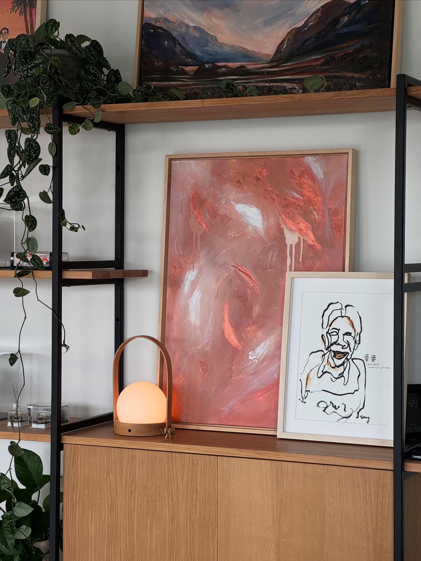 Just moved in and craving a space that actually feels like you? Here’s how to style a shelf with art to create calm and romantic vibes.
✨Start with the art – Choose a painting with gentle tones: think blush pinks, misty greys, muted blues, or soft neutrals. Abstract or dreamy landscapes work beautifully.
✨Add glow – A candle in a frosted glass or a lamp adds warmth and ambiance.
🍃 Bring nature in – Drape a small hanging plant trailing beside the art. Think dainty leaves or stringy house plants
💛 Finish with meaning – A delicate trinket or framed photo adds that tender, personal touch.
#FirstHome #ShelfStyling #RomanticDecor #InteriorStylingTips #SoftAesthetic #AbstractArtLovers #ModernAbstract #AbstractDecor #ArtThatFeels #ContemporaryArt #MinimalArtStyle