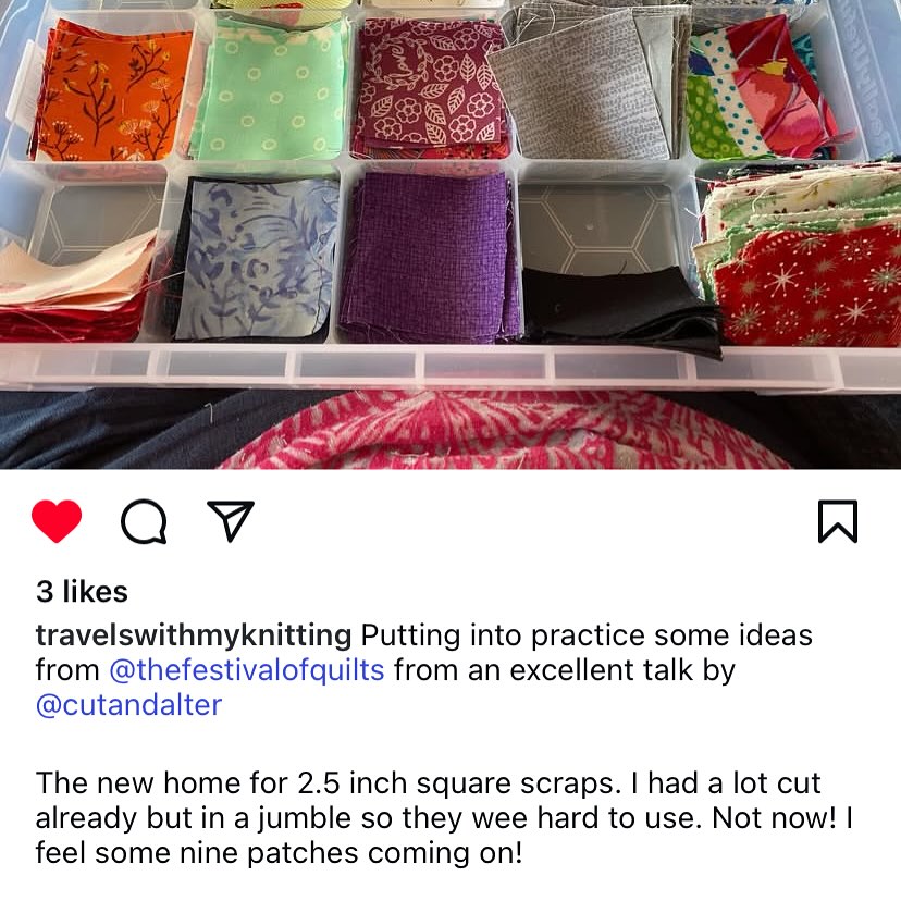 It’s great to see that people were listening in my talk 🤣
Joking aside, it’s wonderful to know that people have acted on some of the tips ❤️
I have to say that I have really missed teaching within the quilting community and hope to give more talks and teach workshops again in the future ….. watch this space 👀
#festivalofquilts2025 #foq25 #cutandaltertalks #cutandalterteaching #quiltingtutors #quiltteacher #feedback #quiltingcommunity #shareyourpassion