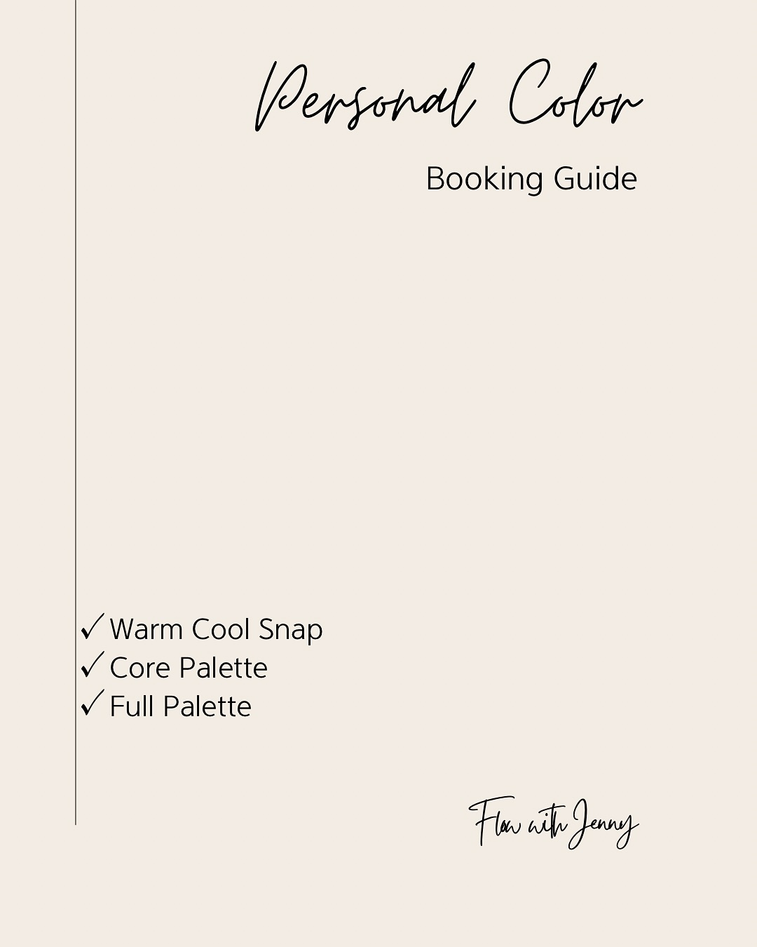 𝐍𝗼𝘁 𝘀𝘂𝗿𝗲 𝘄𝗵𝗶𝗰𝗵 𝗰𝗼𝗹𝗼𝗿 𝗮𝗻𝗮𝗹𝘆𝘀𝗶𝘀 𝗶𝘀 𝗿𝗶𝗴𝗵𝘁 𝗳𝗼𝗿 𝘆𝗼𝘂? 👀
Swipe through to see what’s included in each package — from quick insights to full, in-depth transformations.
Let’s find your colors 💛💙💚
✴︎
𝘠𝘰𝘶𝘳 𝘴𝘵𝘺𝘭𝘦, 𝘺𝘰𝘶𝘳 𝘧𝘭𝘰𝘸, 𝘺𝘰𝘶𝘳 𝘦𝘹𝘱𝘳𝘦𝘴𝘴𝘪𝘰𝘯.
✴︎
𝗕𝗢𝗢𝗞 𝗡𝗢𝗪:
🌐Online: www.flowwith.ca
💌More inquiries:
➜ TEXT: 587 894 2025
➜ DM: @hairbyjenny_choi (Replies might take a little longer!)
@hairbyjenny_choi
#PersonalColorAnalysis #ColorAnalysis #FindYourColors #SeasonalColorAnalysis #FlowWithJenny #YYCKBeauty #YYCHair #YYCStyle #ColorPalette #ColorConsultation #YYCPersonalColor #LookGoodFeelGood #ColorConfidence #StyleUpgrade