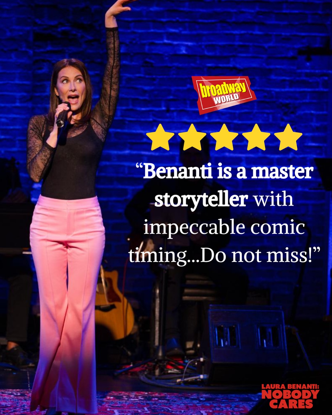 I make it a point never to read reviews (unless those reviews are amazing). Thank you to these lovely critics and of course to our incredible audiences! We’re having such a fun time 🩷
🎭 Laura Benanti: Nobody Cares
📍 Edinburgh Fringe-Ermintrude at Underbelly, Bristo Square
🗓️ July 30th-August 24th @ 4:55pm
🎟️ Tickets in Bio!
#edfringe #laurabenanti #comedy #underbellyedinburgh #edinburghfringe