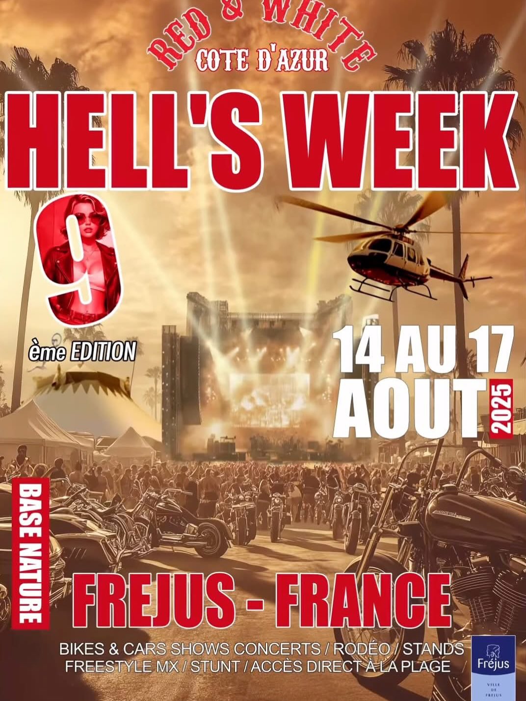 J-6 @hells.week @bijoux_sultiz On se retrouve @villedefrejus pour 4 jours de folie !!!!❤️🤍❤️🤍❤️🤍❤️ #cotedazurfrance🇫🇷☀️ #event #motocycle #motocyclelife #harleydavidson #custom #customculture #bikeshow #rodeo #bijoux #bijouxcreateur #bijouxbiker #biker #bikerlifestyle