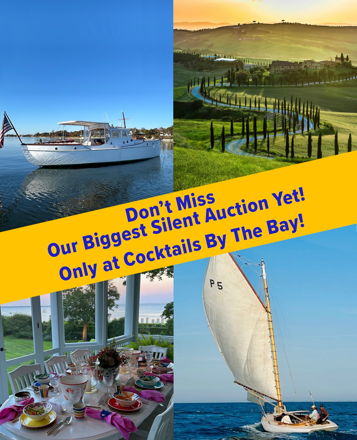 Over 30 items await at amazing values to be discovered at Cocktails by the Bay! If you haven’t already gotten tickets, today is the day. See you tomorrow, #BellportVillage